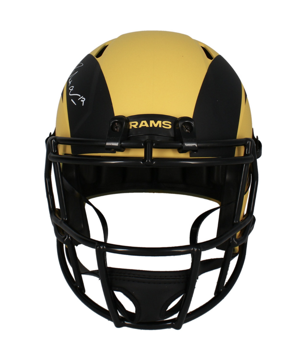 Puka Nacua Autographed Los Angeles Rams 'RAVE' Full Size Speed Helmet Fanatics