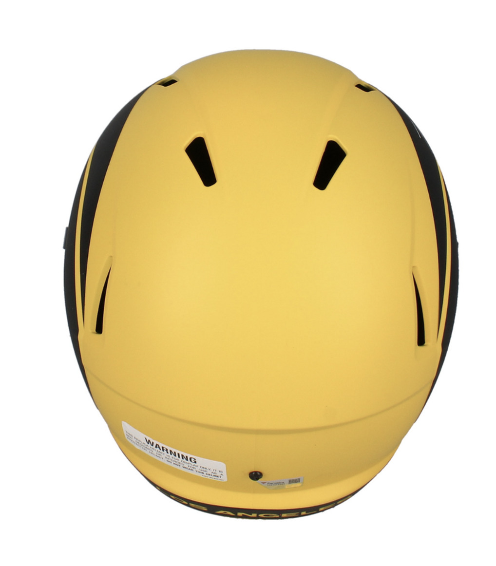 Puka Nacua Autographed Los Angeles Rams 'RAVE' Full Size Speed Helmet Fanatics