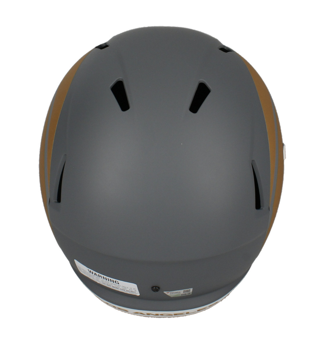 Puka Nacua Autographed Rams 'Slate' Full Size Speed Helmet Fanatics