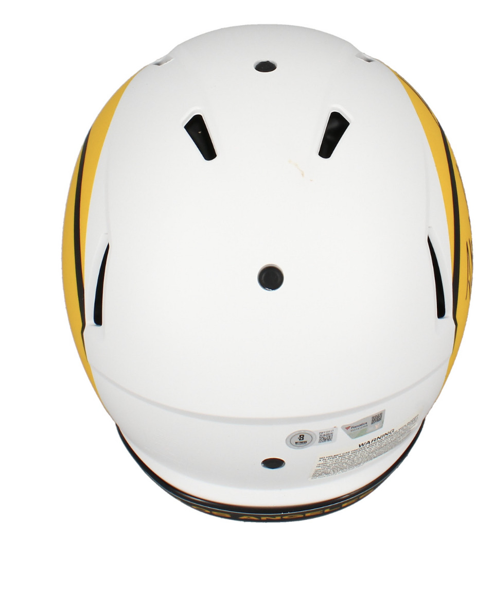 Puka Nacua / Kyren Williams dual Autographed Rams Lunar Authentic Helmet