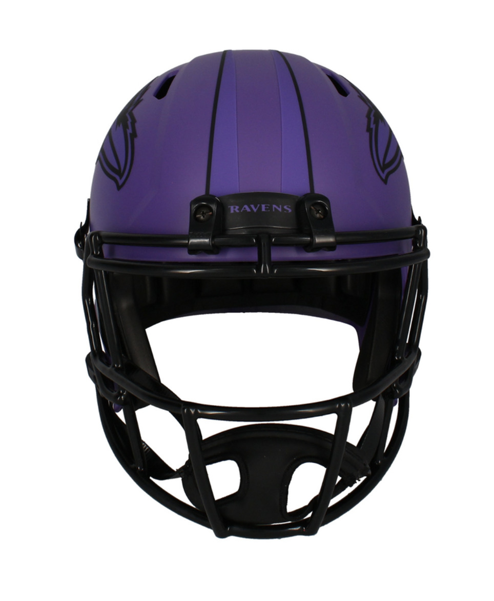 Zay Flowers Autographed Baltimore Ravens 'RAVE' Full Size Speed Helmet