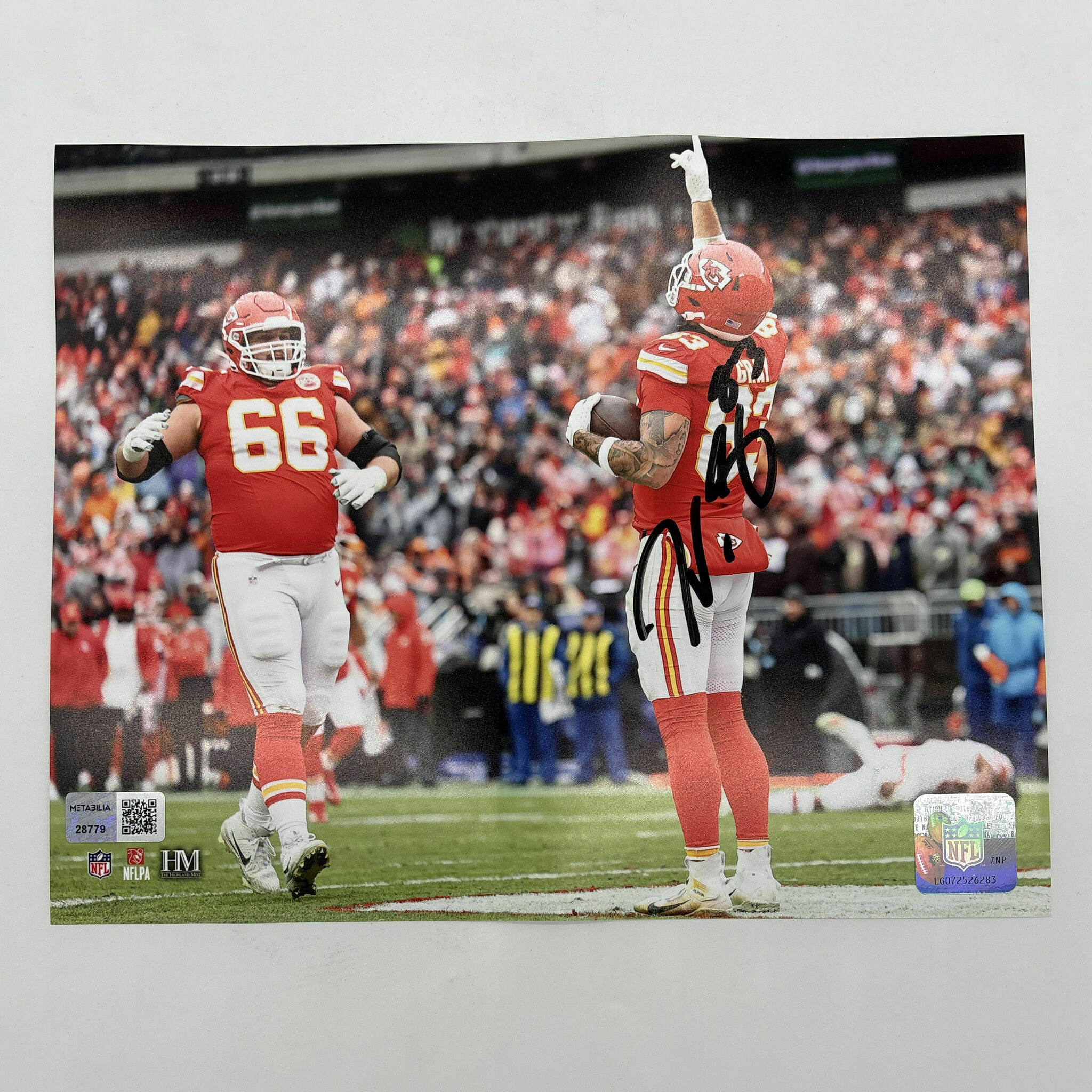 Gray Signed 8x10 Photo Pointing Up