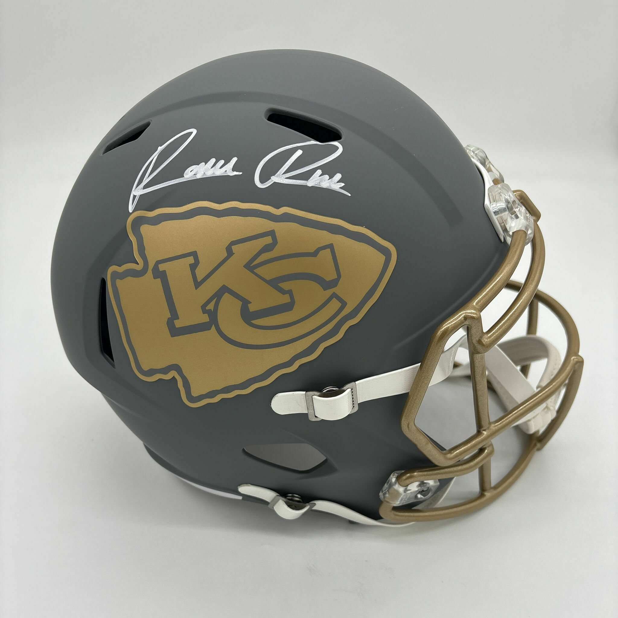 Rashee Rice Signed Full Size Slate Replica Helmet