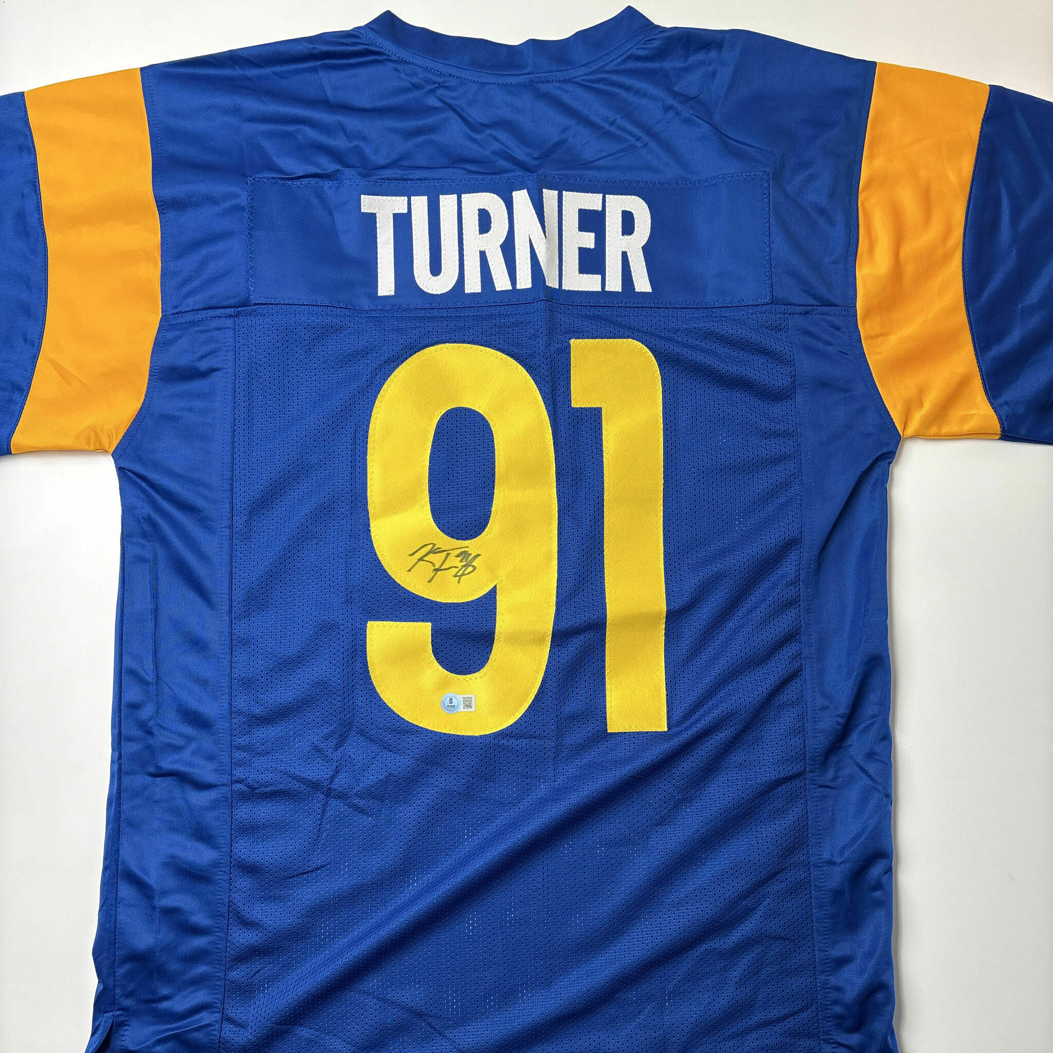 Kobie Turner Signed Blue Custom Jersey