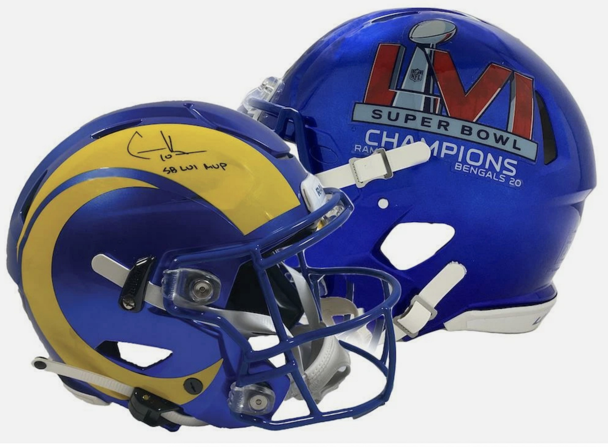 COOPER KUPP Autographed "SB LVI MVP" Rams Speed Flex Helmet