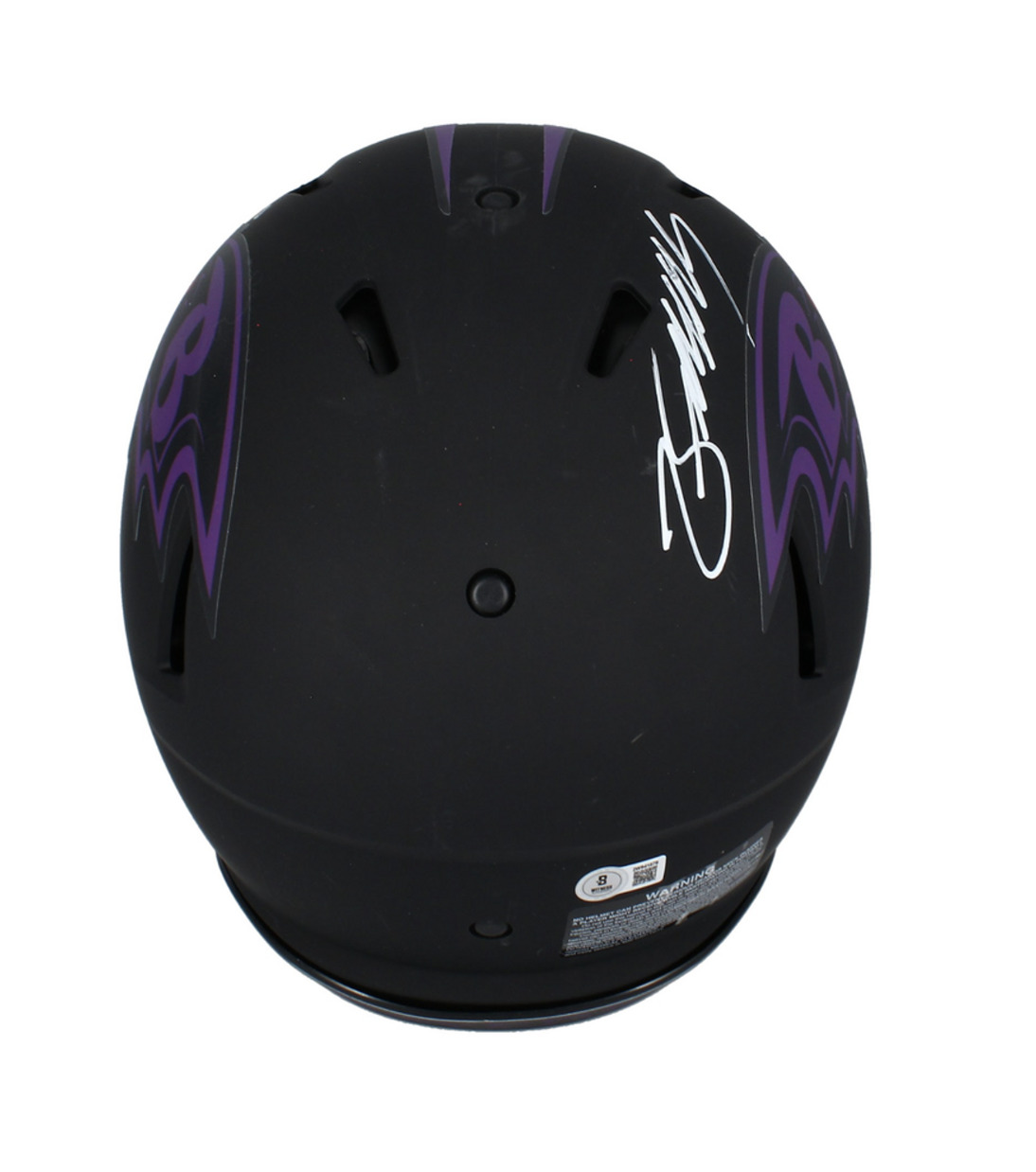 Zay Flowers Autographed Ravens Authentic 'Eclipse' Speed Helmet Beckett