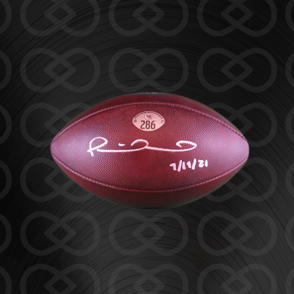 Mahomes Signed & Inscribed Game Used Ball #286