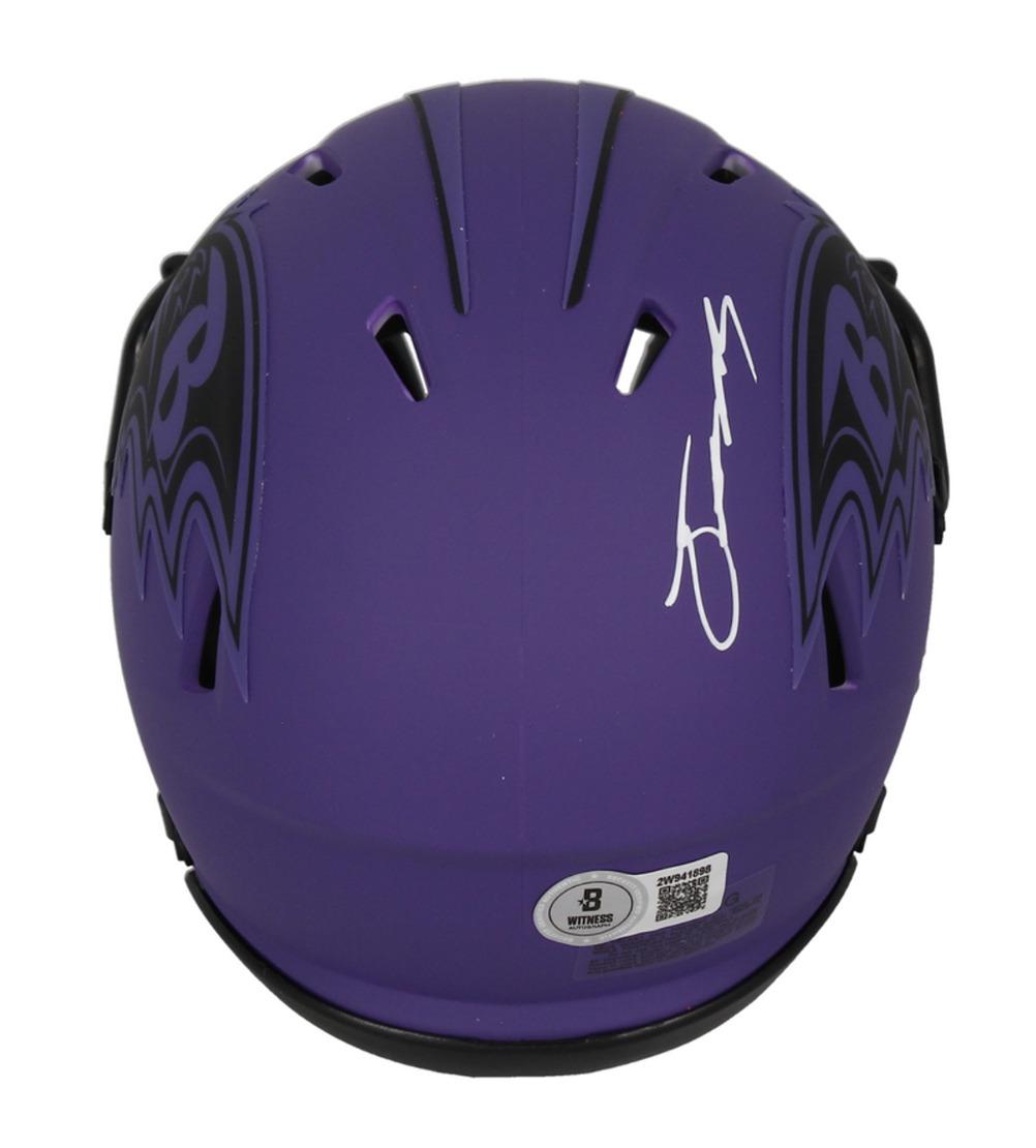 Zay Flowers Autographed Baltimore Ravens 'RAVE' Mini Speed Helmet