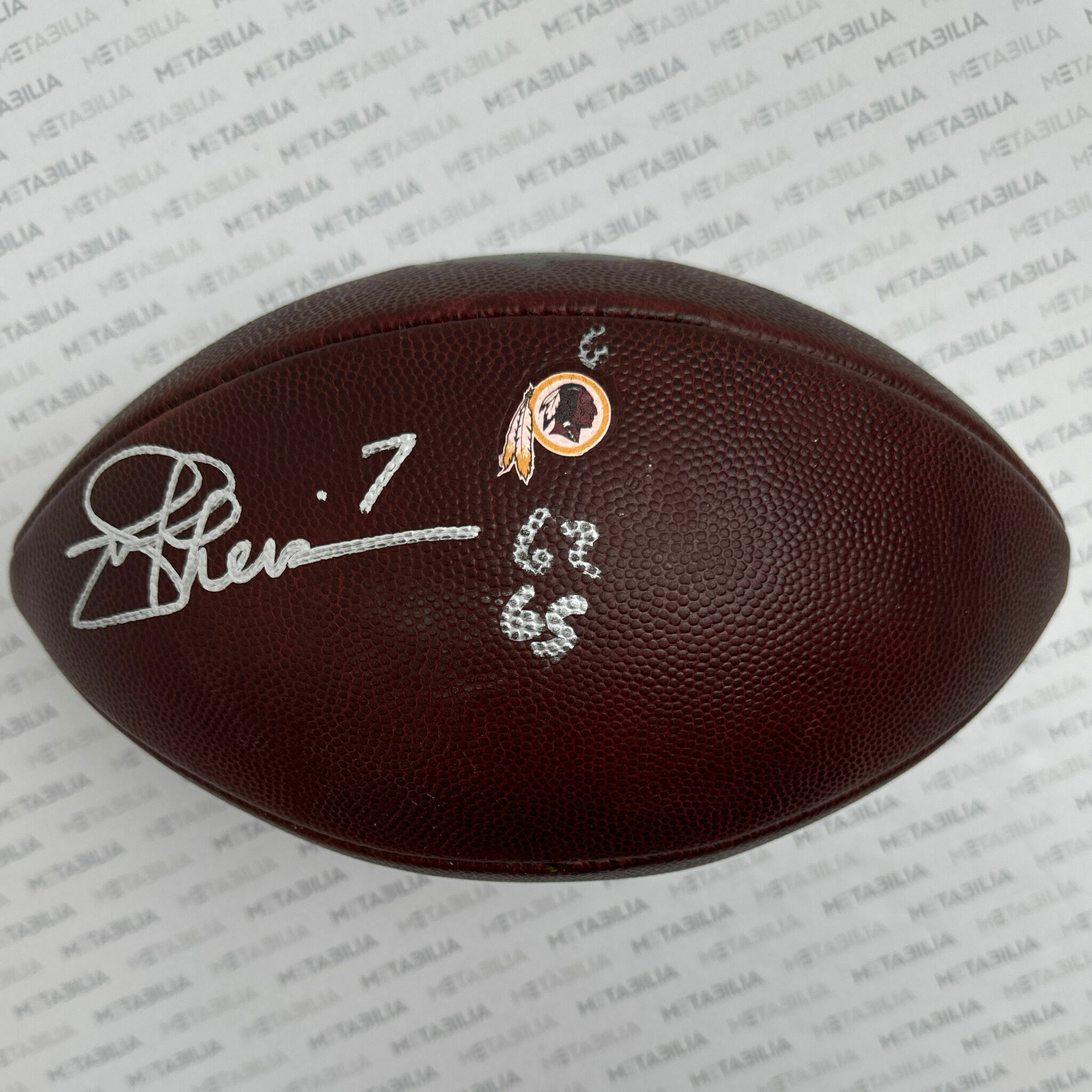 Joe Theismann Signed Redskins Team-Issued Ball