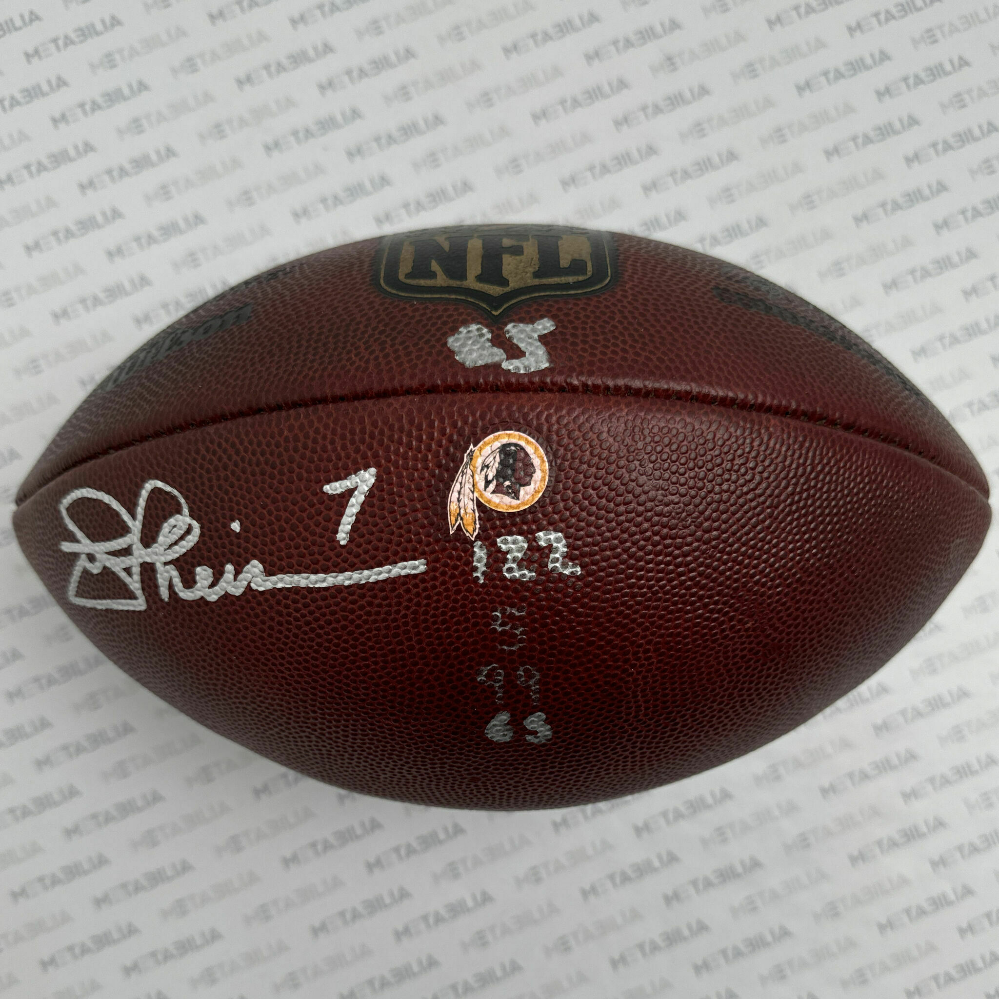 Joe Theismann Signed Redskins Team-Issued Ball