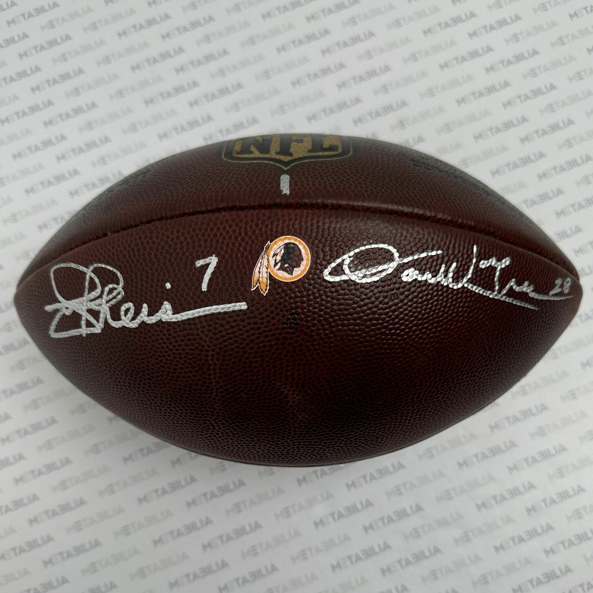 Joe Theismann & Darrell Green Signed Redskins Team-Issued Ball