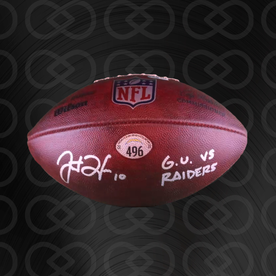 Herbert Signed & Inscribed Game Used Ball #496