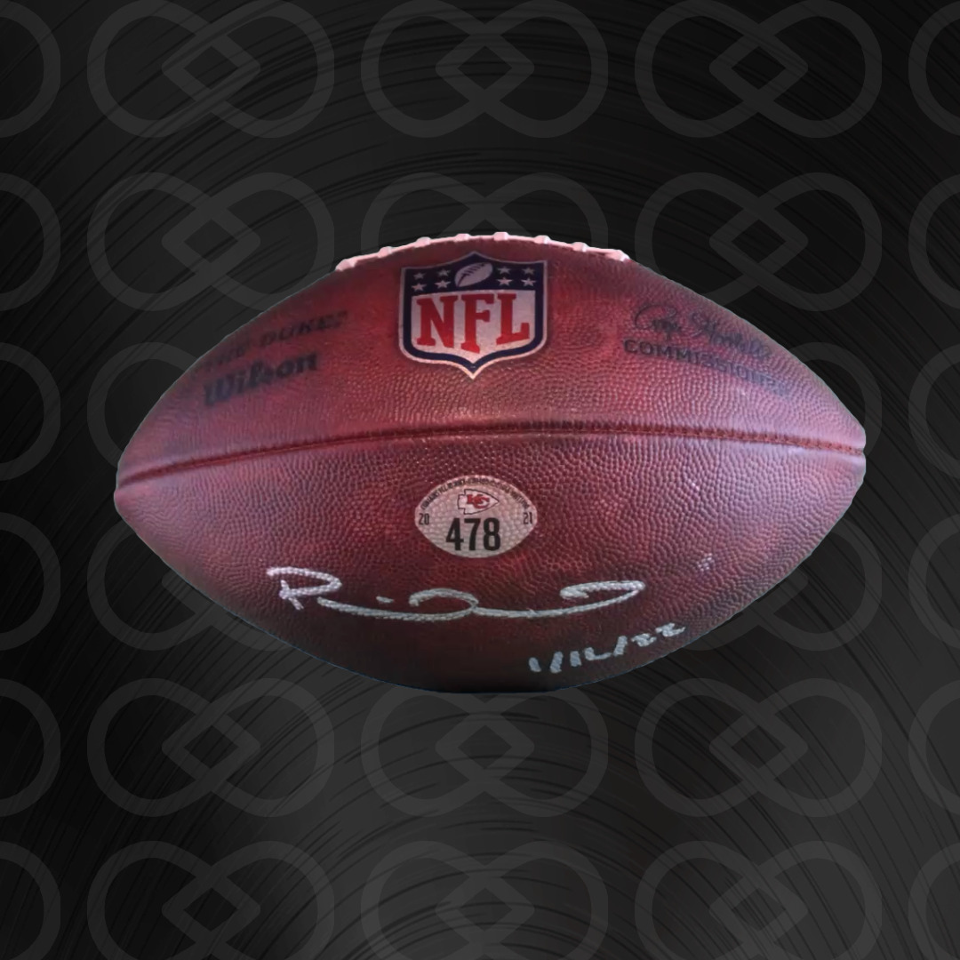 Mahomes Signed & Inscribed PLAYOFF Game Used Ball #478
