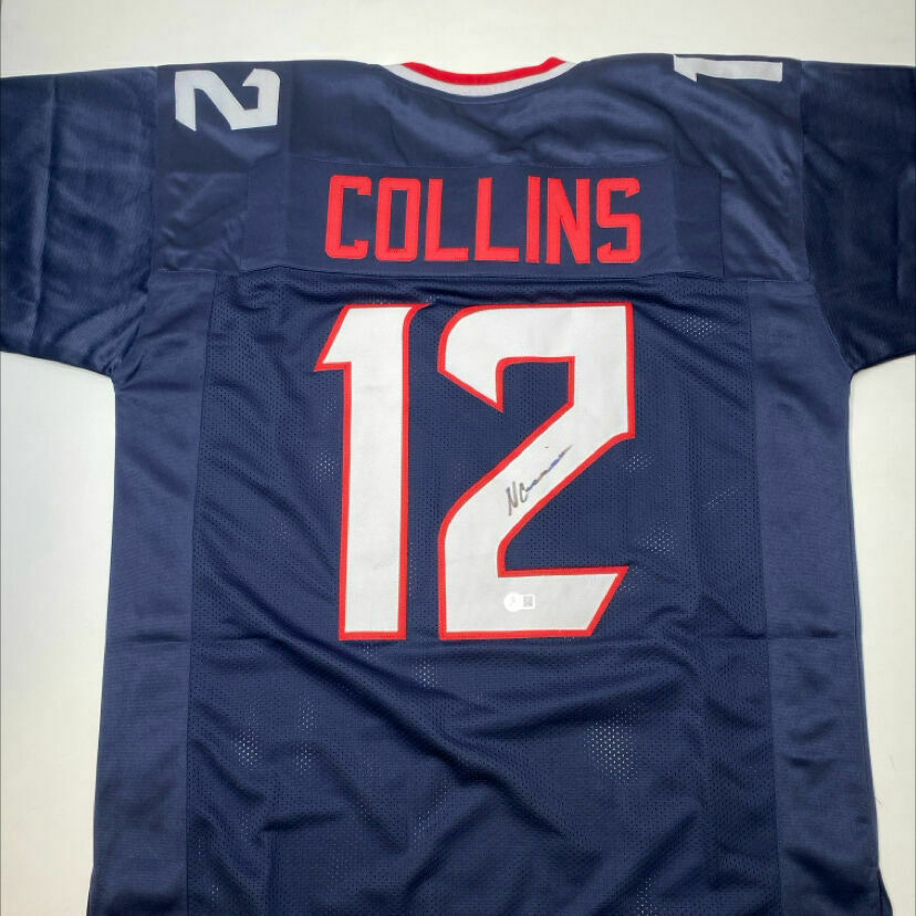 Collins Signed Navy Blue Custom Jersey