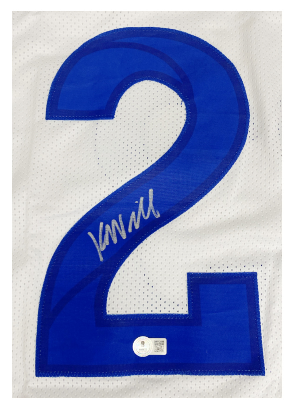 Kyren Williams of the Los Angeles Rams Autographed Custom White Jersey Beckett