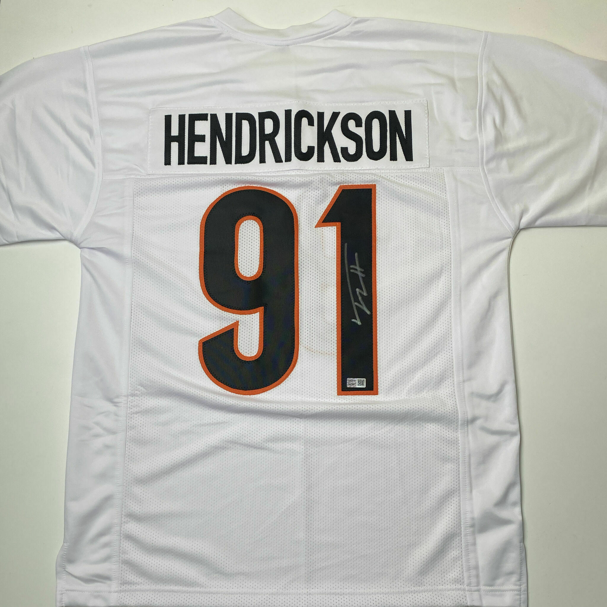 Hendrickson Signed White Custom Jersey