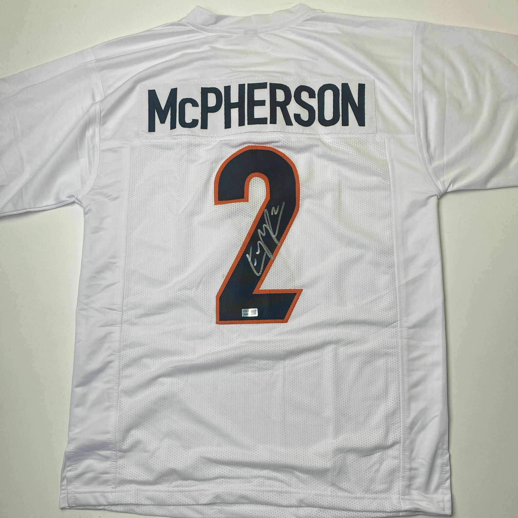 McPherson Signed White Custom Jersey