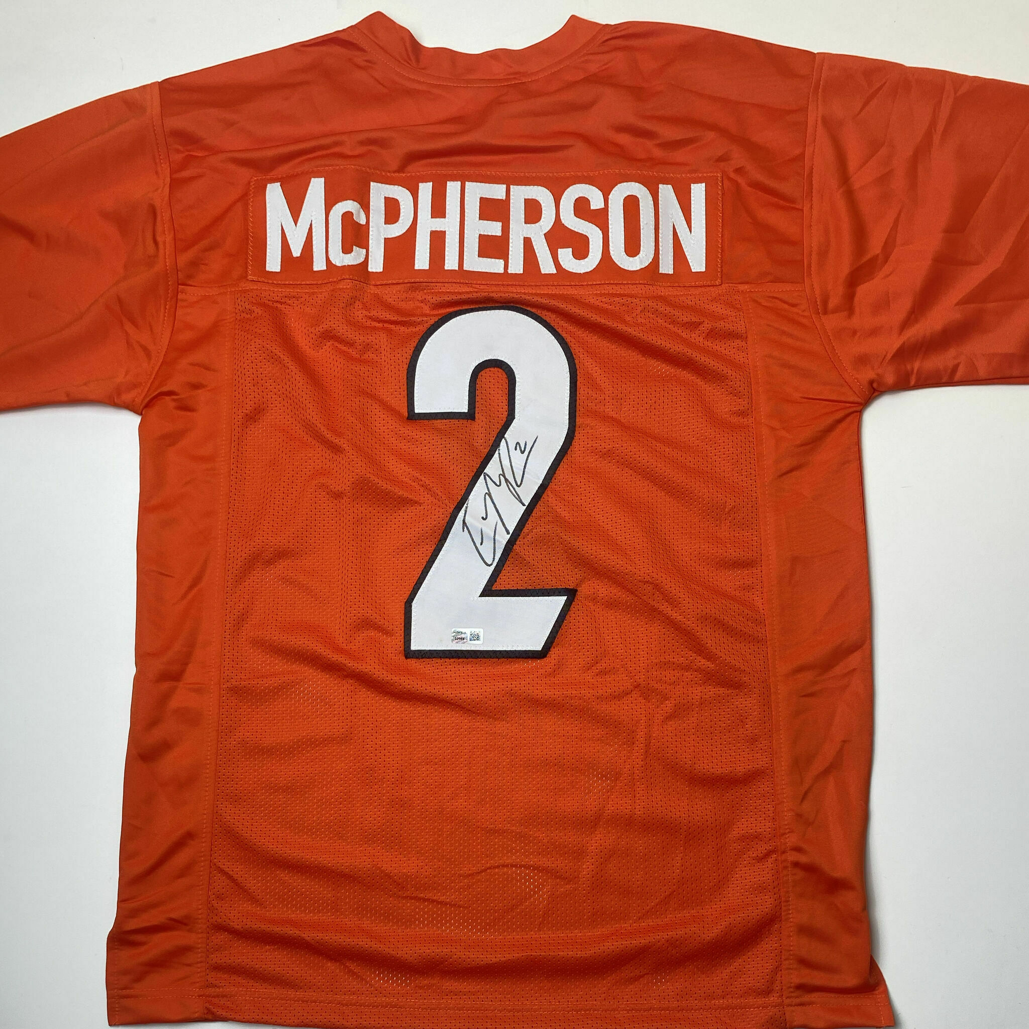McPherson Signed Orange Custom Jersey