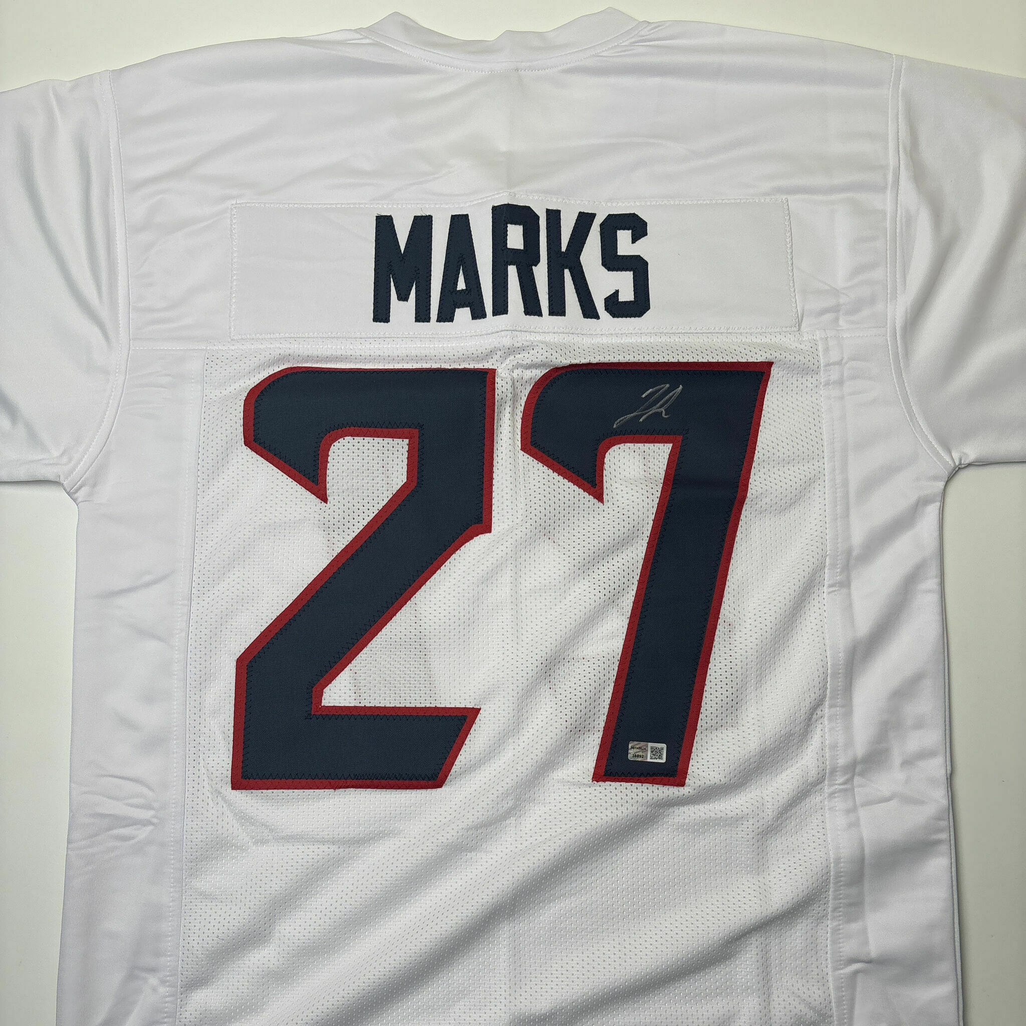 Woody Marks Signed White Custom Jersey