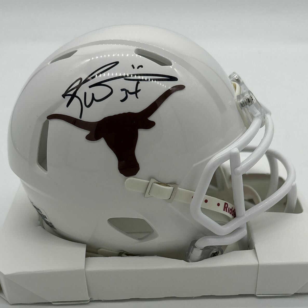 Ricky Williams Signed Texas Longhorns Mini Helmet