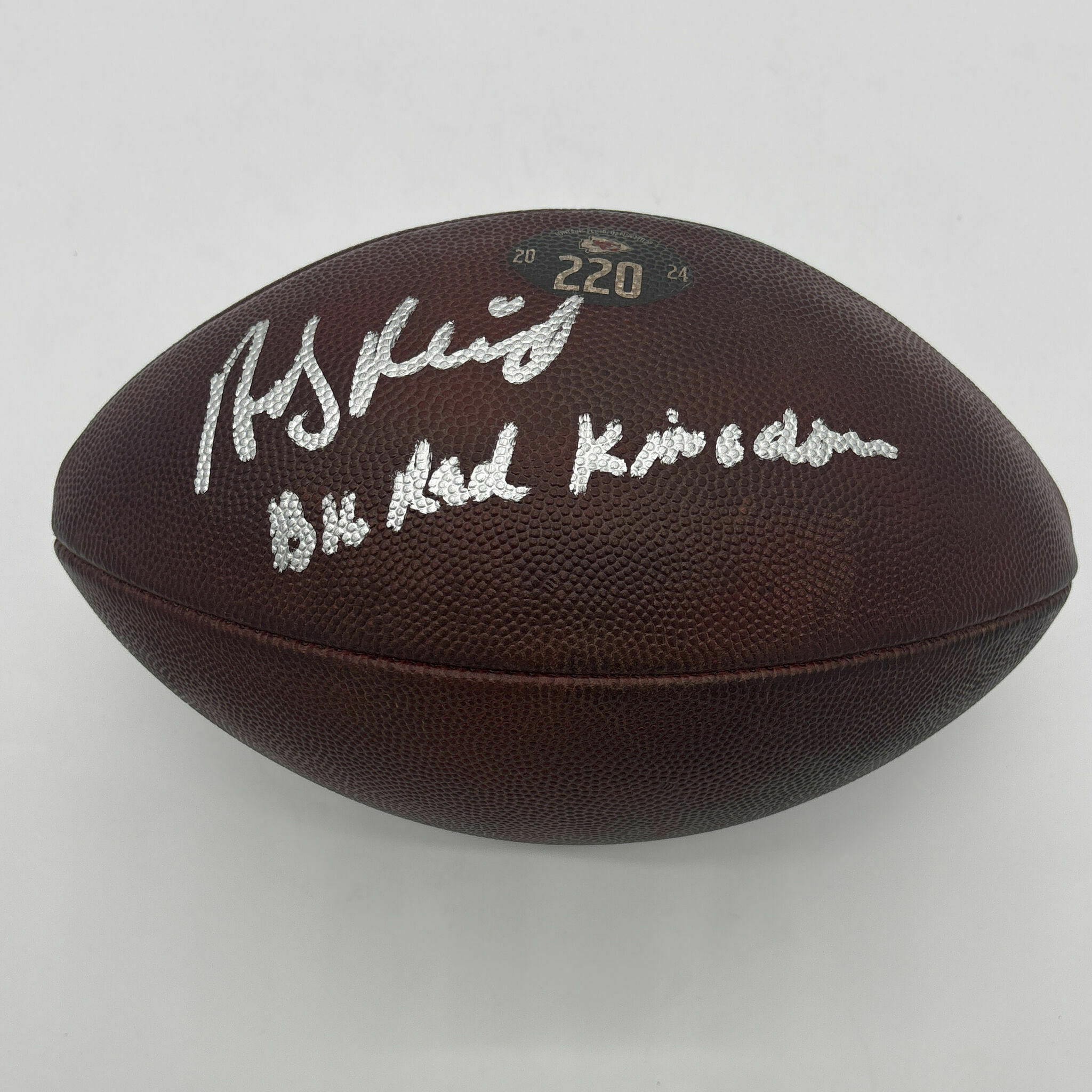 Andy Reid Signed & Inscribed Game-Used Ball #220 vs Broncos