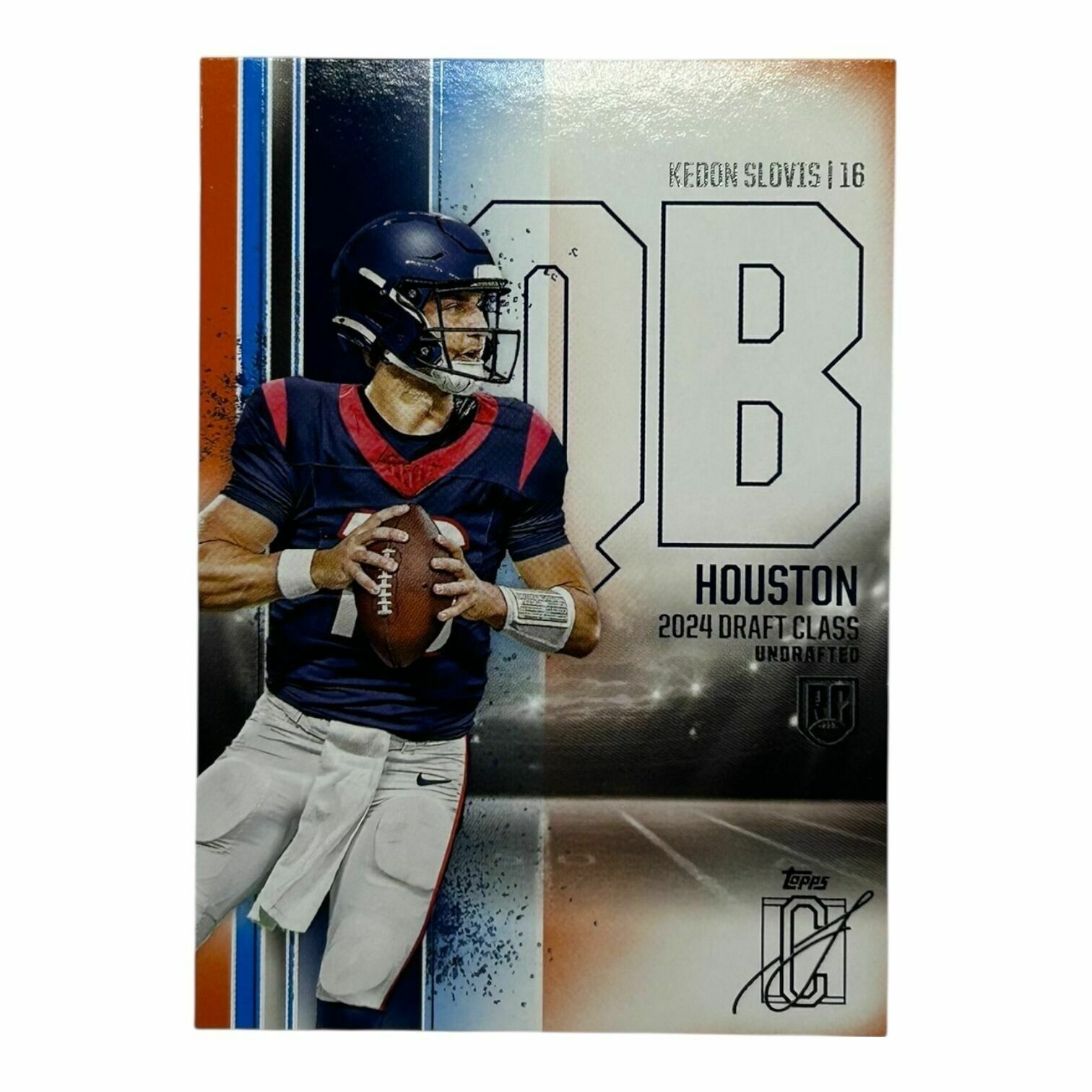 Kedon Slovis 2024 Topps Signature Football Orange Parallel Rookie Trading Card