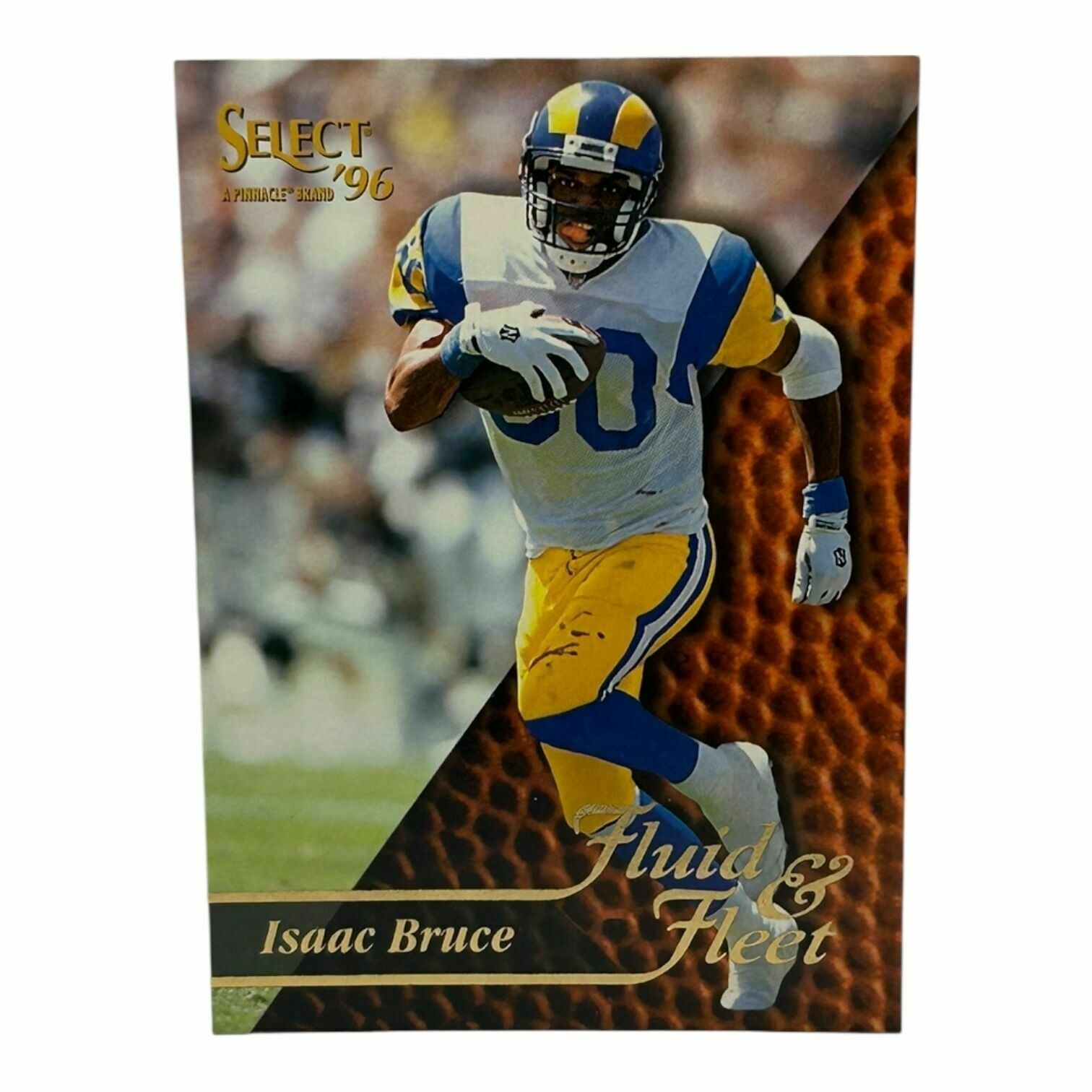 Isaac Bruce 1996 Pinnacle Select Football Fluid & Fleet Insert Trading Card