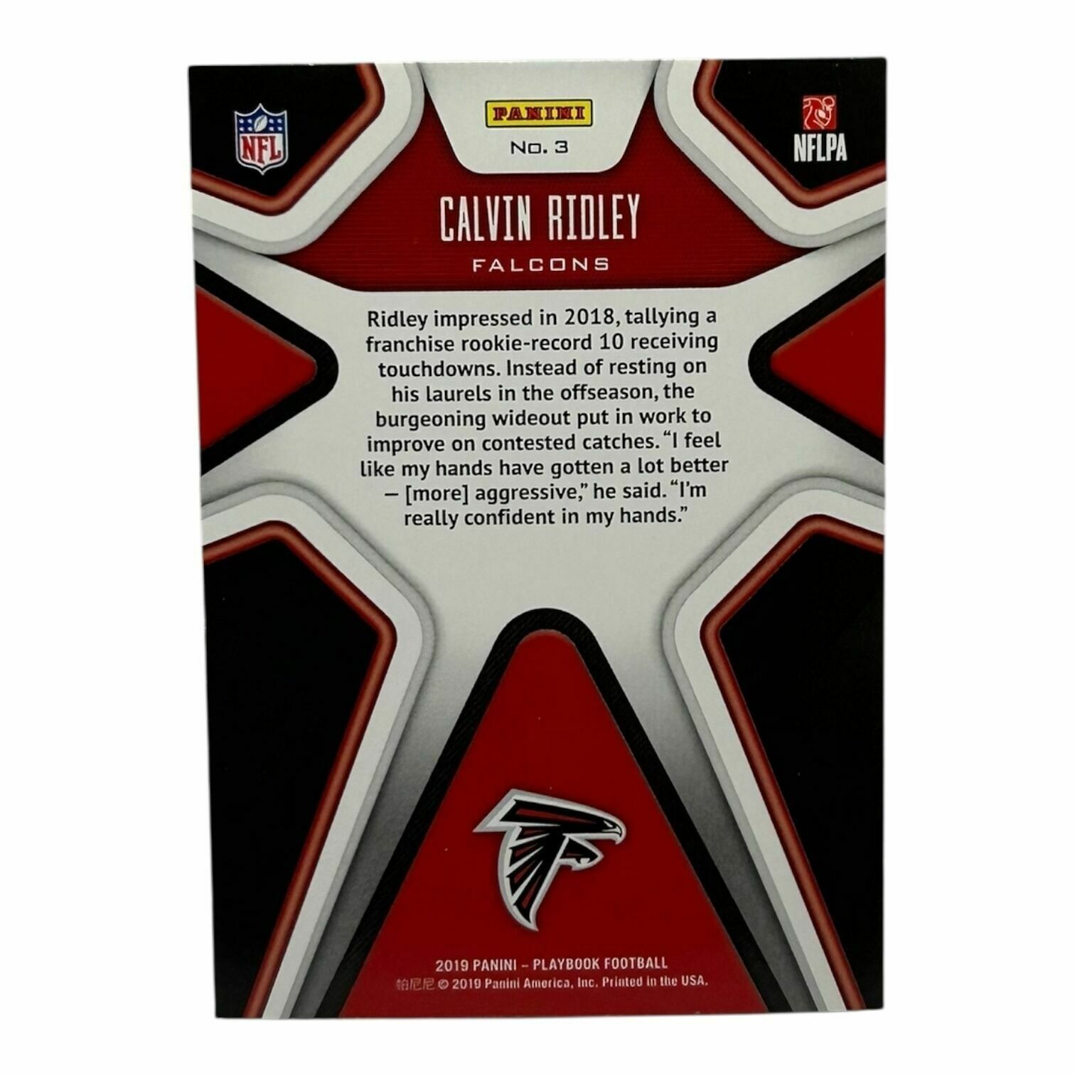 Calvin Ridley 2019 Panini Playbook Football X's And O's Trading Card