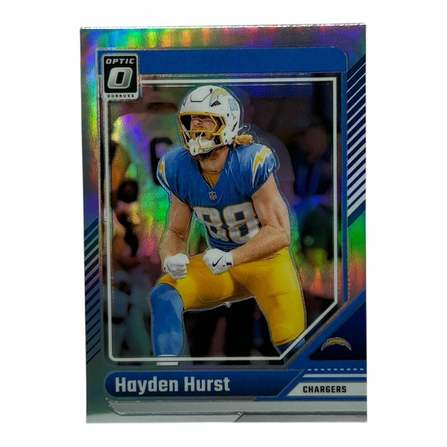 Hayden Hurst 2024 Panini Donruss Optic Football Silver Prizm Trading Card