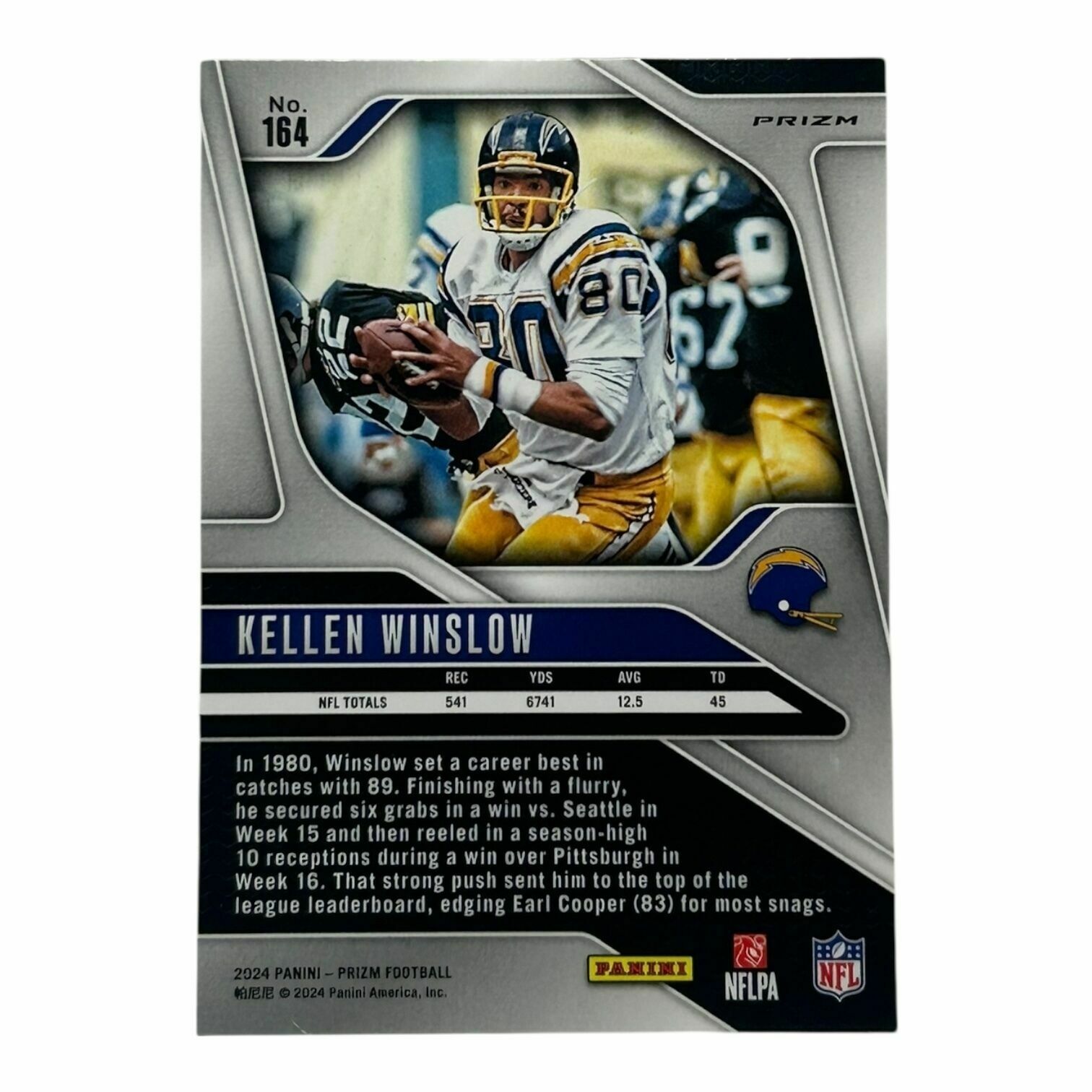 Kellen Winslow 2024 Panini Prizm Football Silver Prizm Trading Card