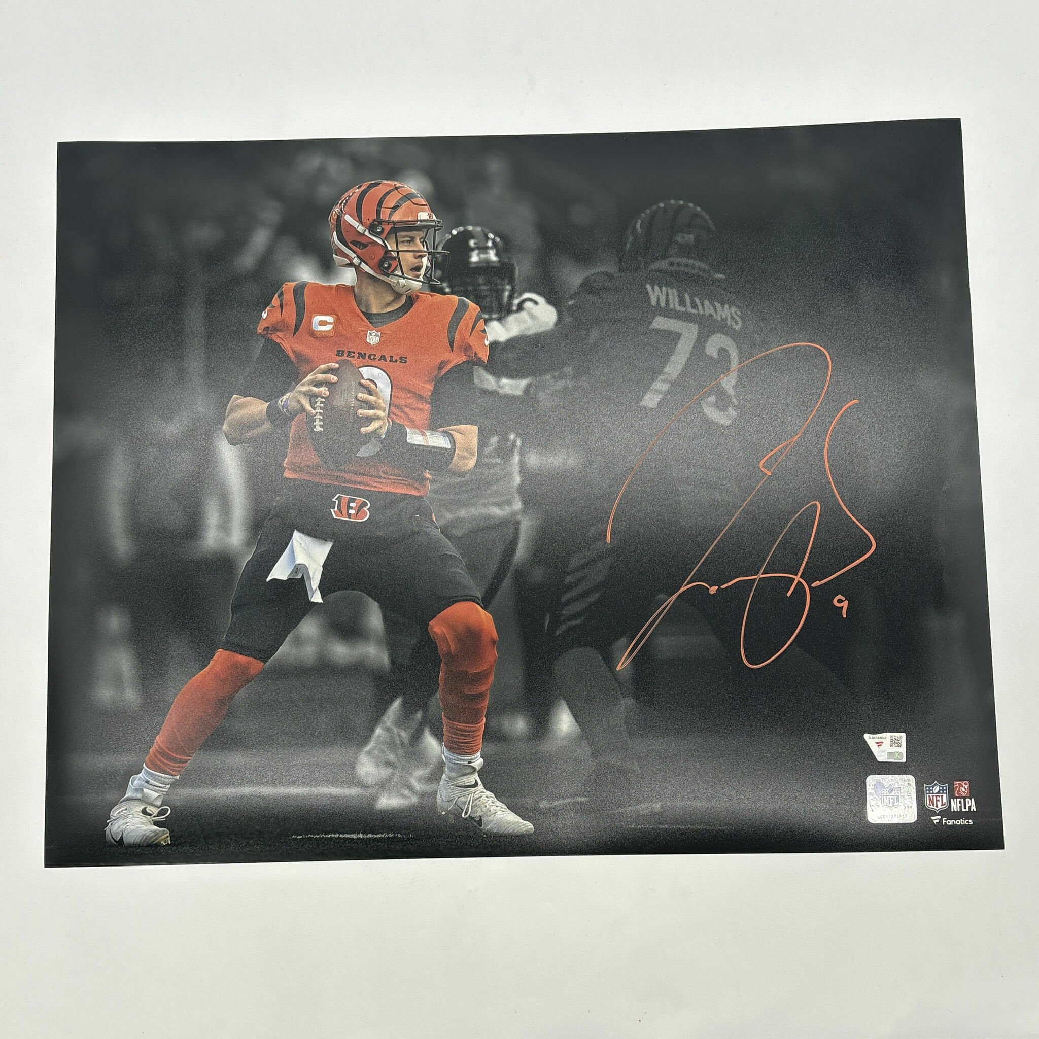 Burrow Signed Spotlight 16x20 Photo