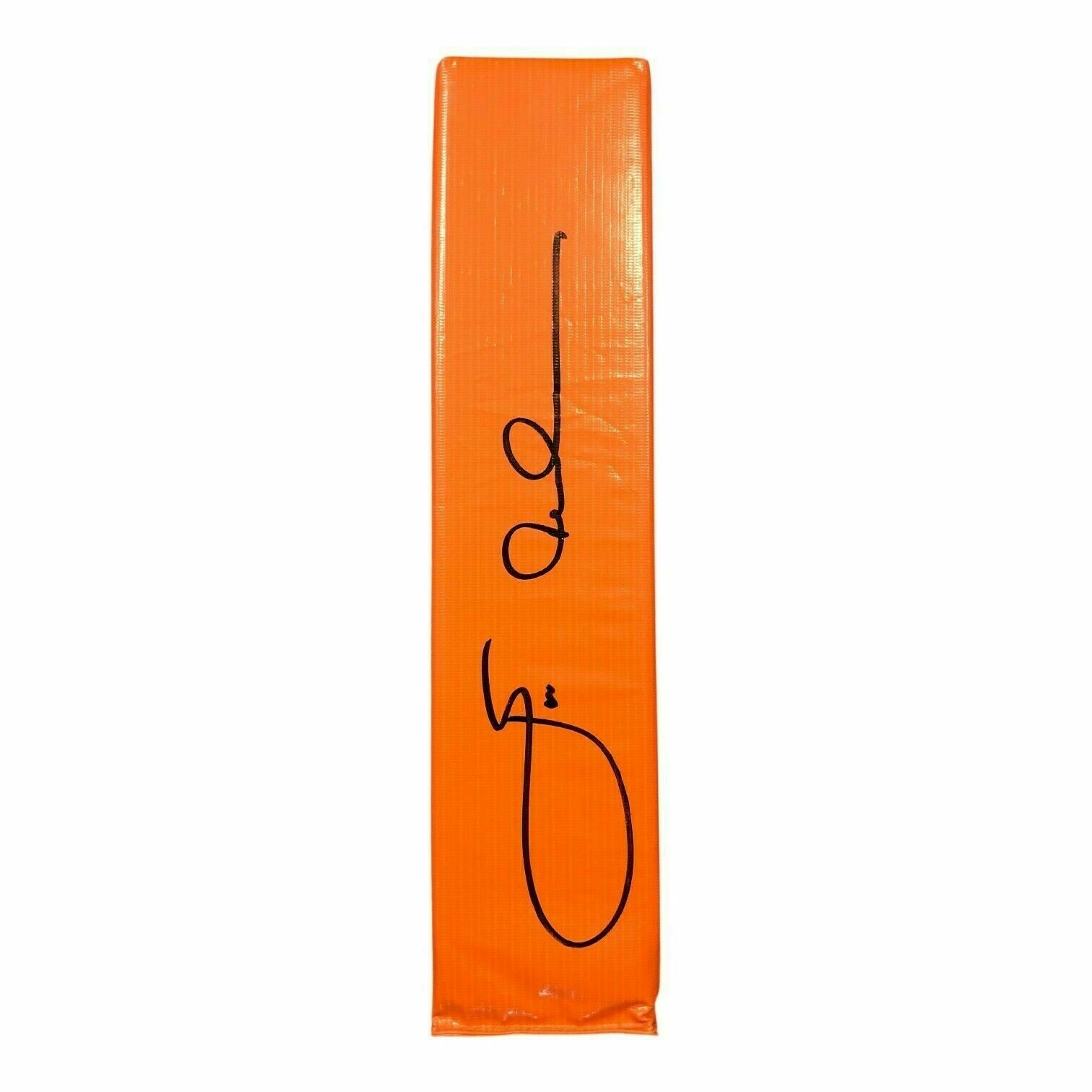 Jon Gruden Autographed Orange End Zone Pylon - Beckett QR