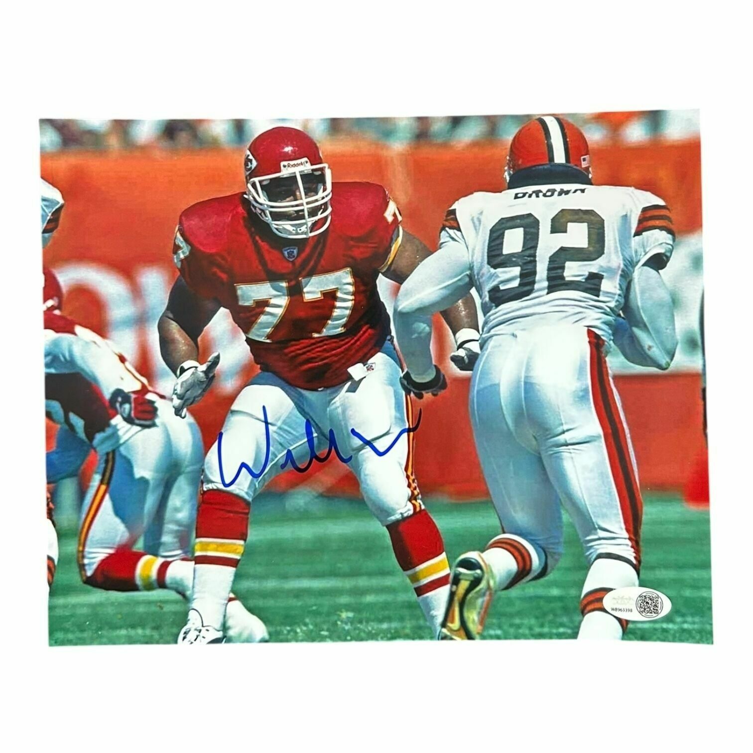 Willie Roaf Autographed 8x10 Photo vs. Browns - JSA Authentic