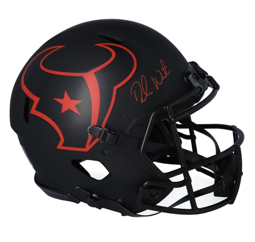 DESHAUN WATSON Autographed Houston Texans Eclipse Authentic Speed Helmet FANATICS