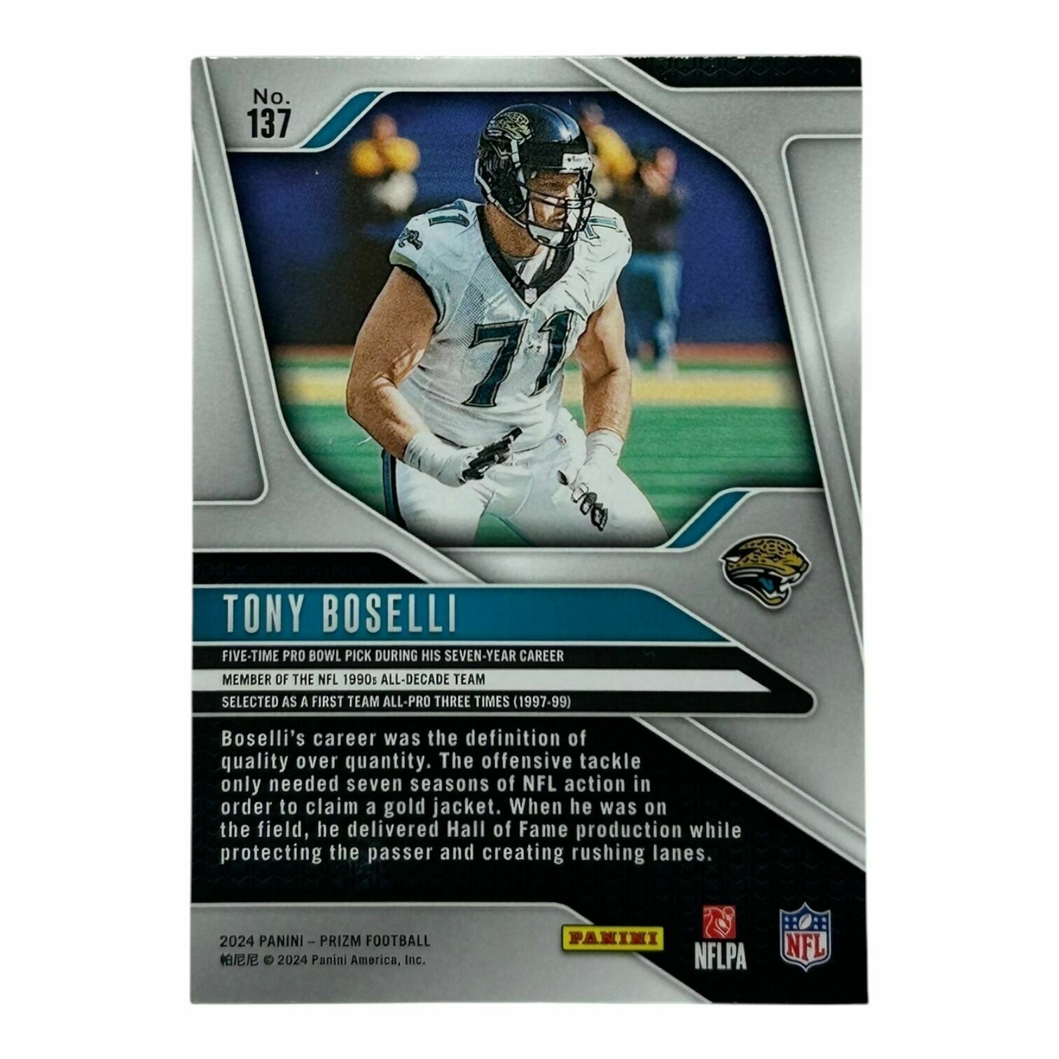 Tony Boselli 2024 Panini Prizm Football Trading Card