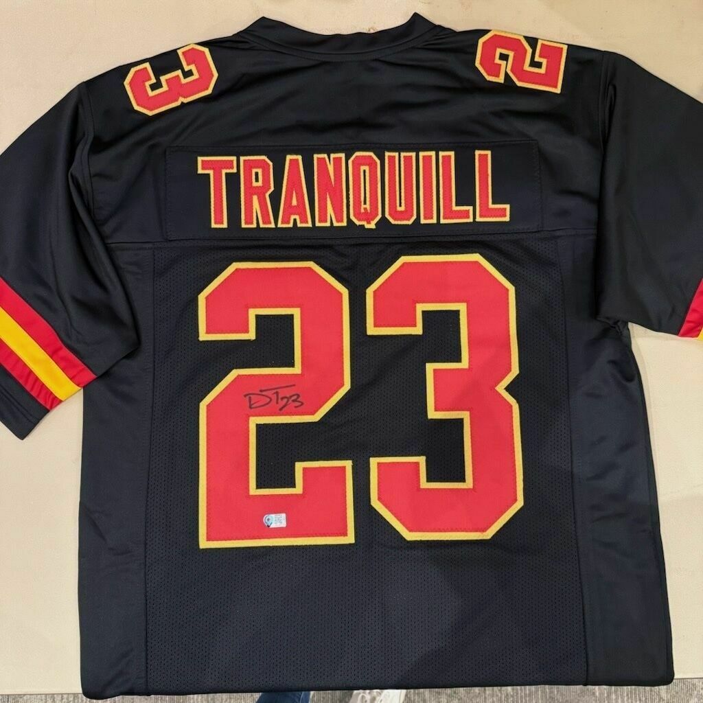 Tranquill Signed Black Custom Jersey
