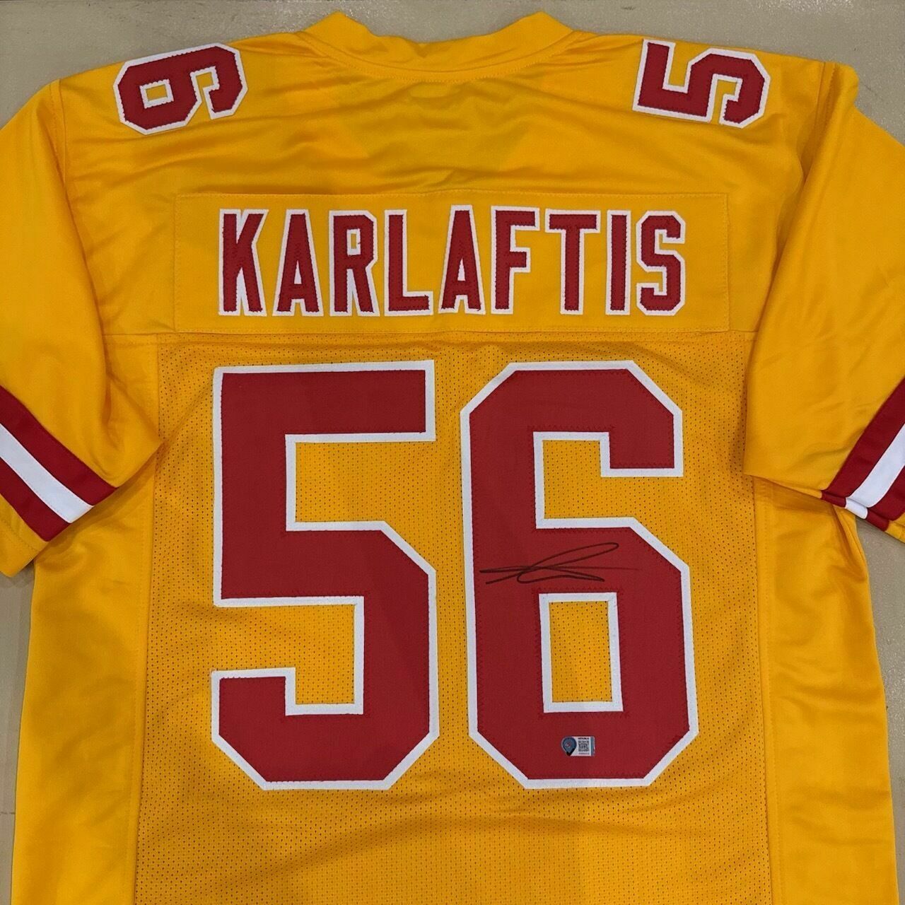 George Karlaftis Signed Yellow Custom Jersey