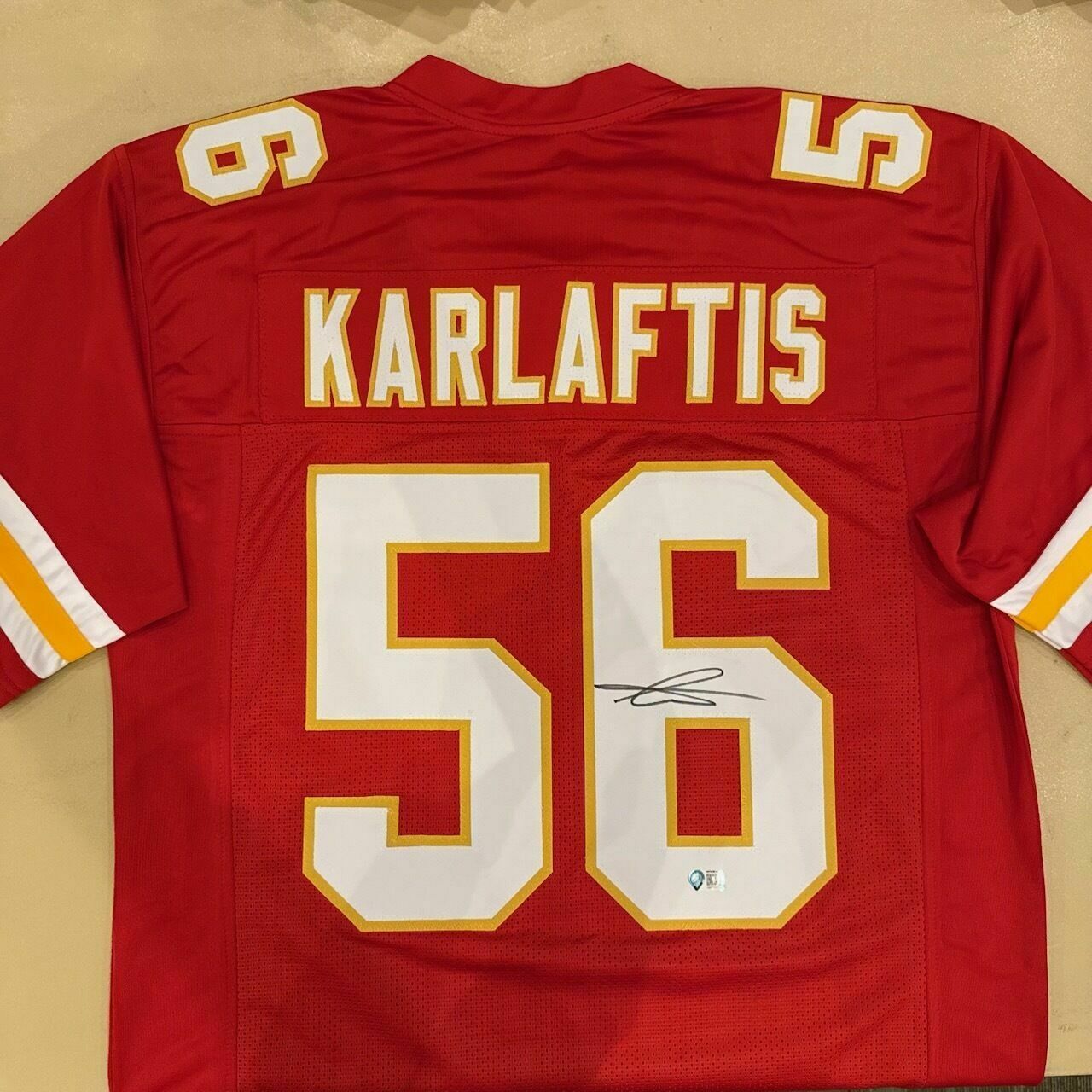 George Karlaftis Signed Red Custom Jersey