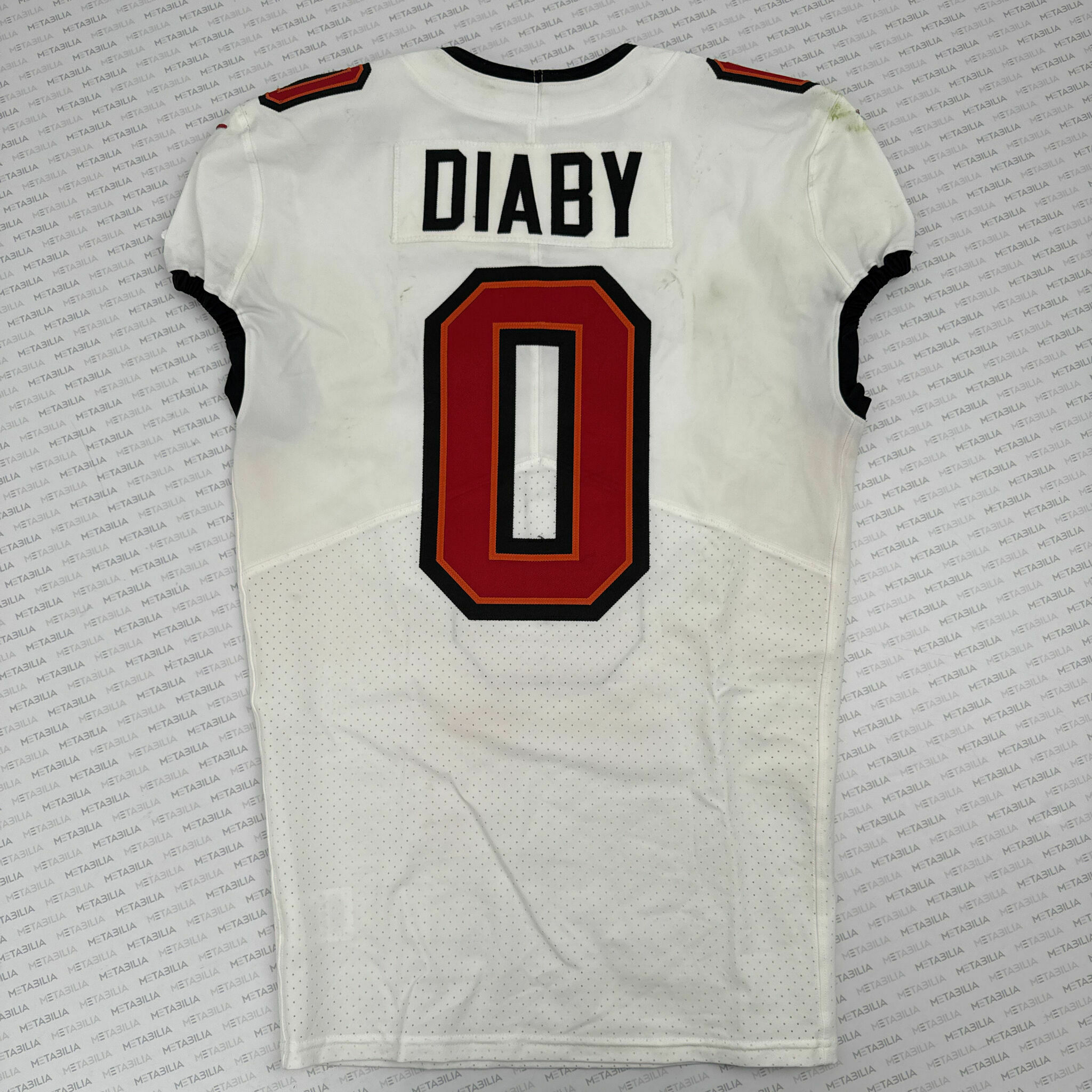 #0 Diaby PS2 Game-Worn Jersey vs Steelers