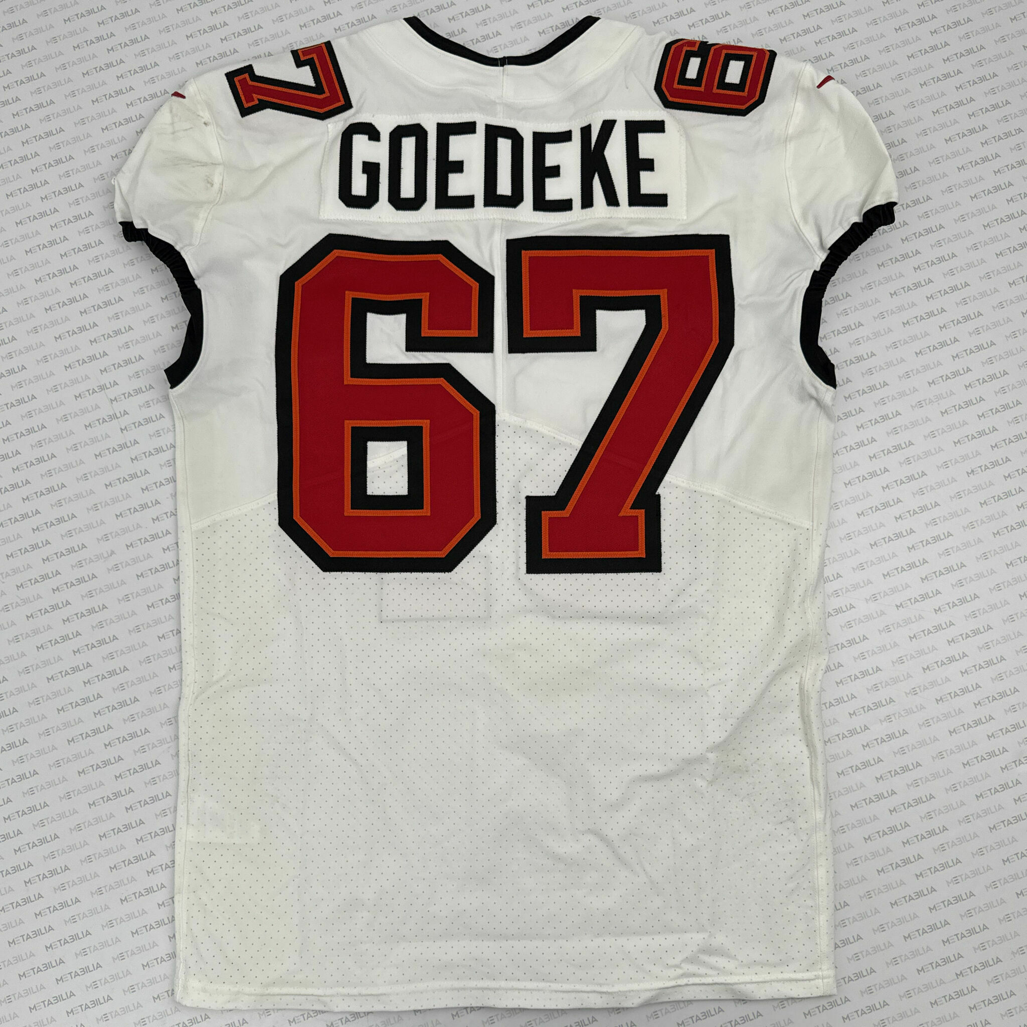 #67 Goedeke PS2 Game-Worn Jersey vs Steelers