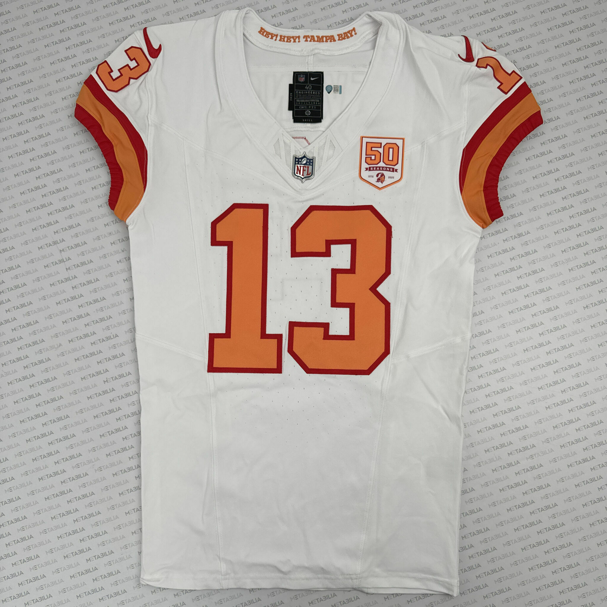 #13 Evans White 1976 Game-Issued Jersey
