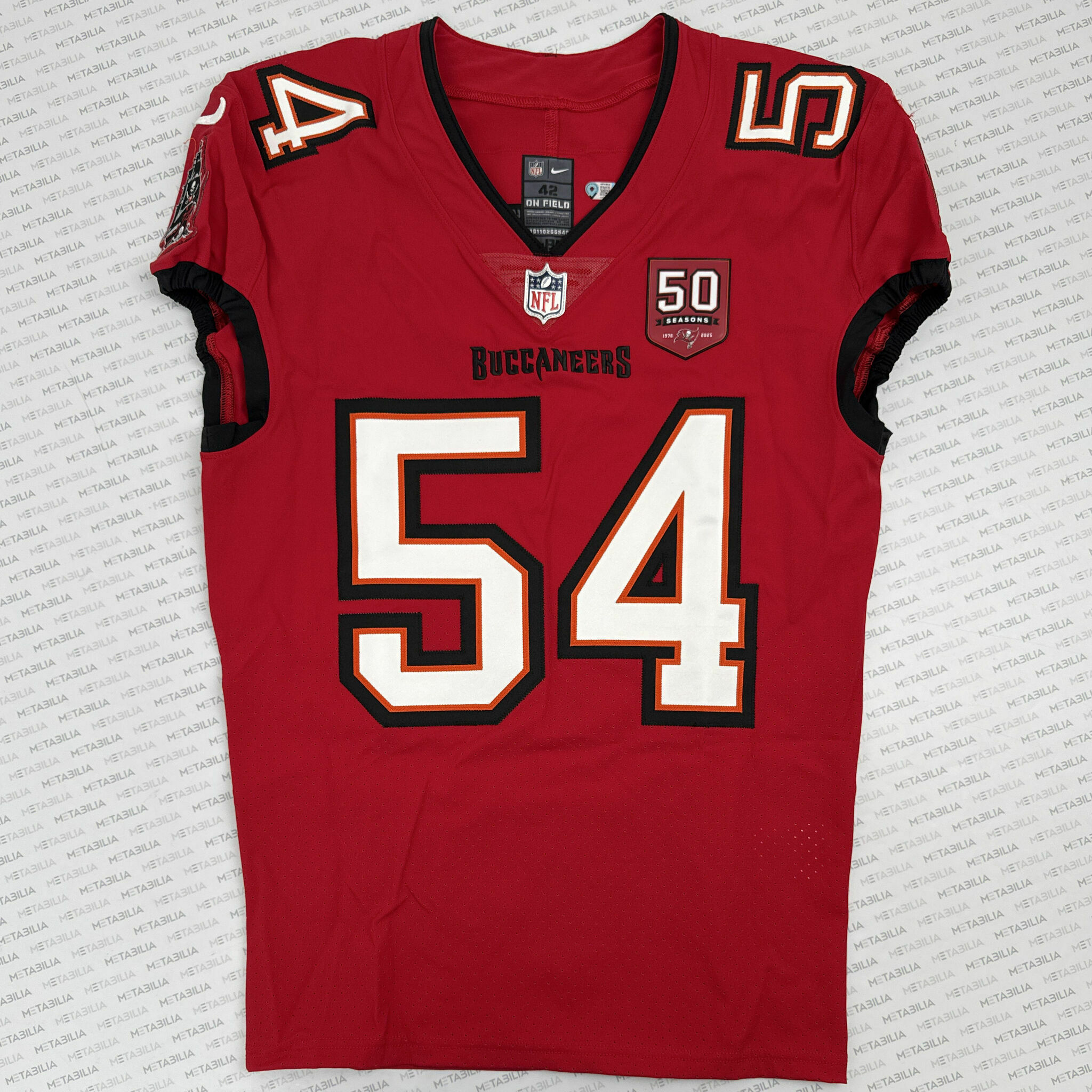 #54 David Red Game-Issued Jersey