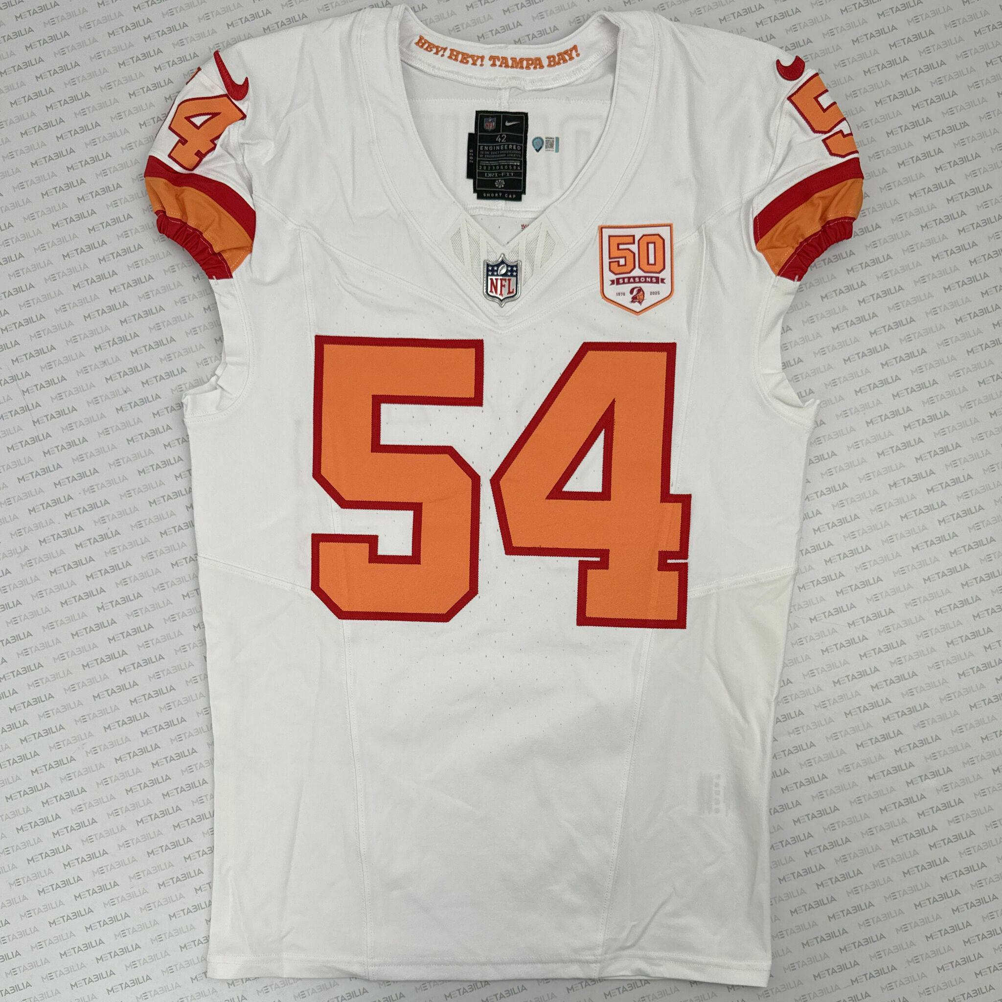 #54 David White 1976 Game-Issued Jersey