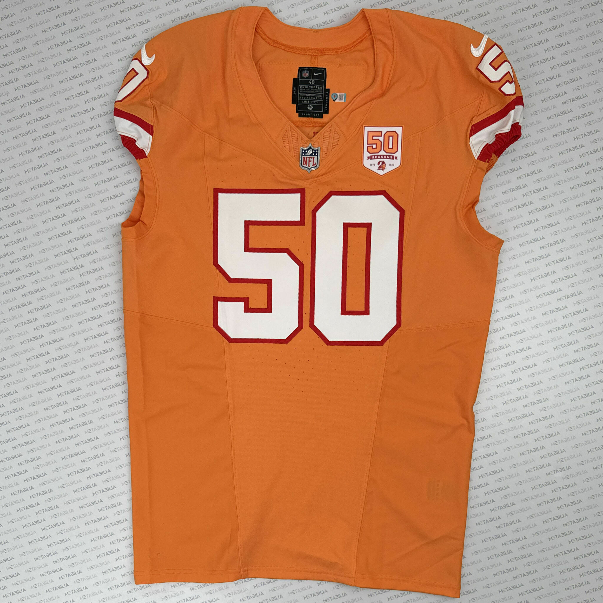 #50 Vea Creamsicle Game-Issued Jersey