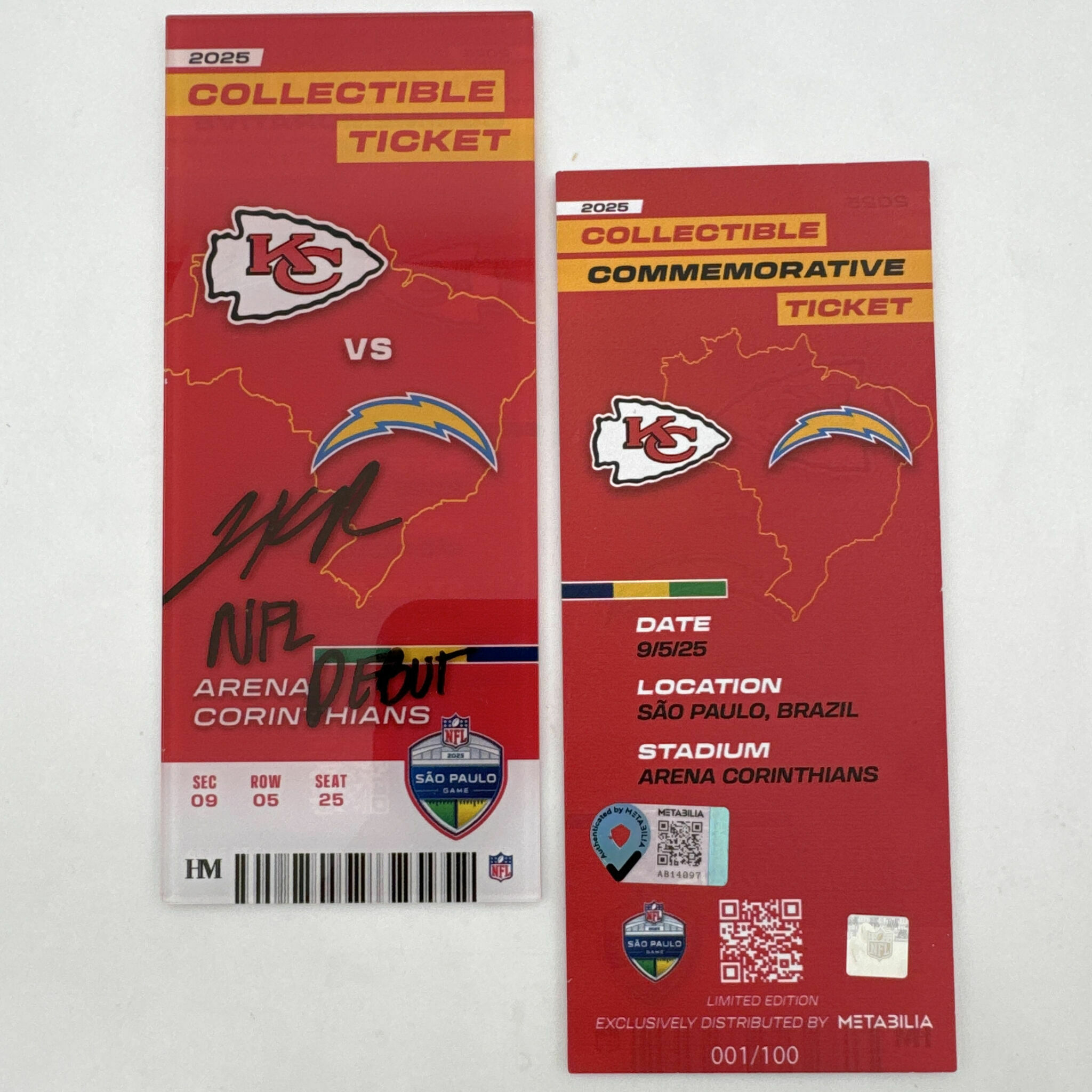 Jalen Royals Signed Week 1 Commemorative Ticket /100