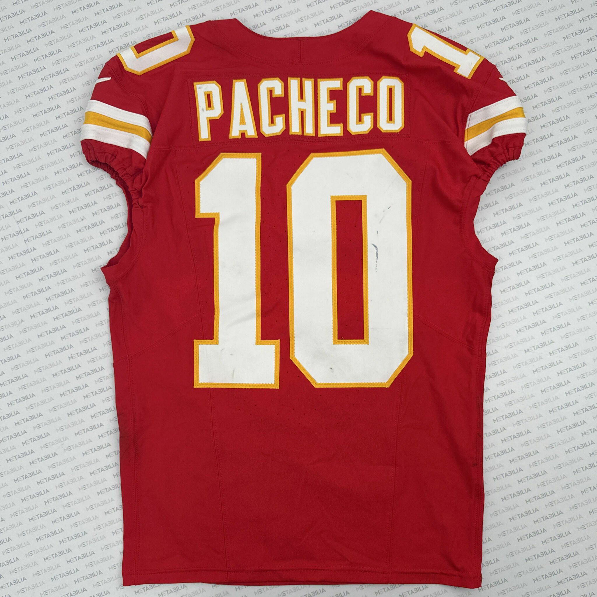 #10 Pacheco PS3 Game-Worn Jersey vs Bears
