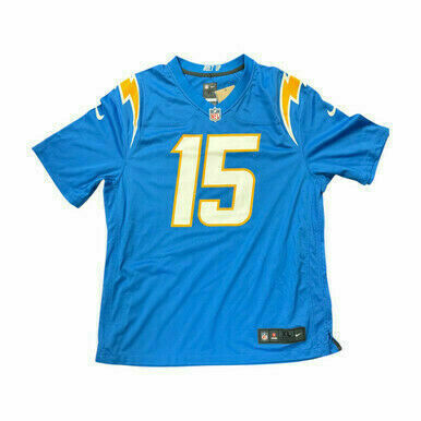 Ladd McConkey Autographed Los Angeles Chargers Nike Authentic Powder Blue Jersey - Beckett
