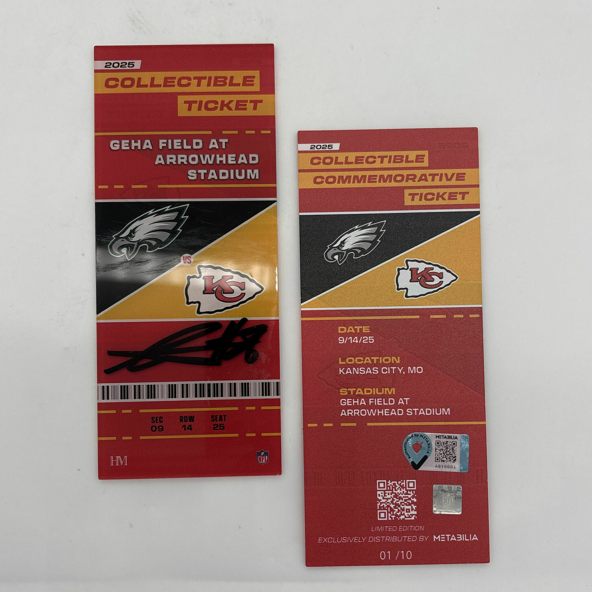 George Karlaftis Signed Week 2 Commemorative Ticket 2025