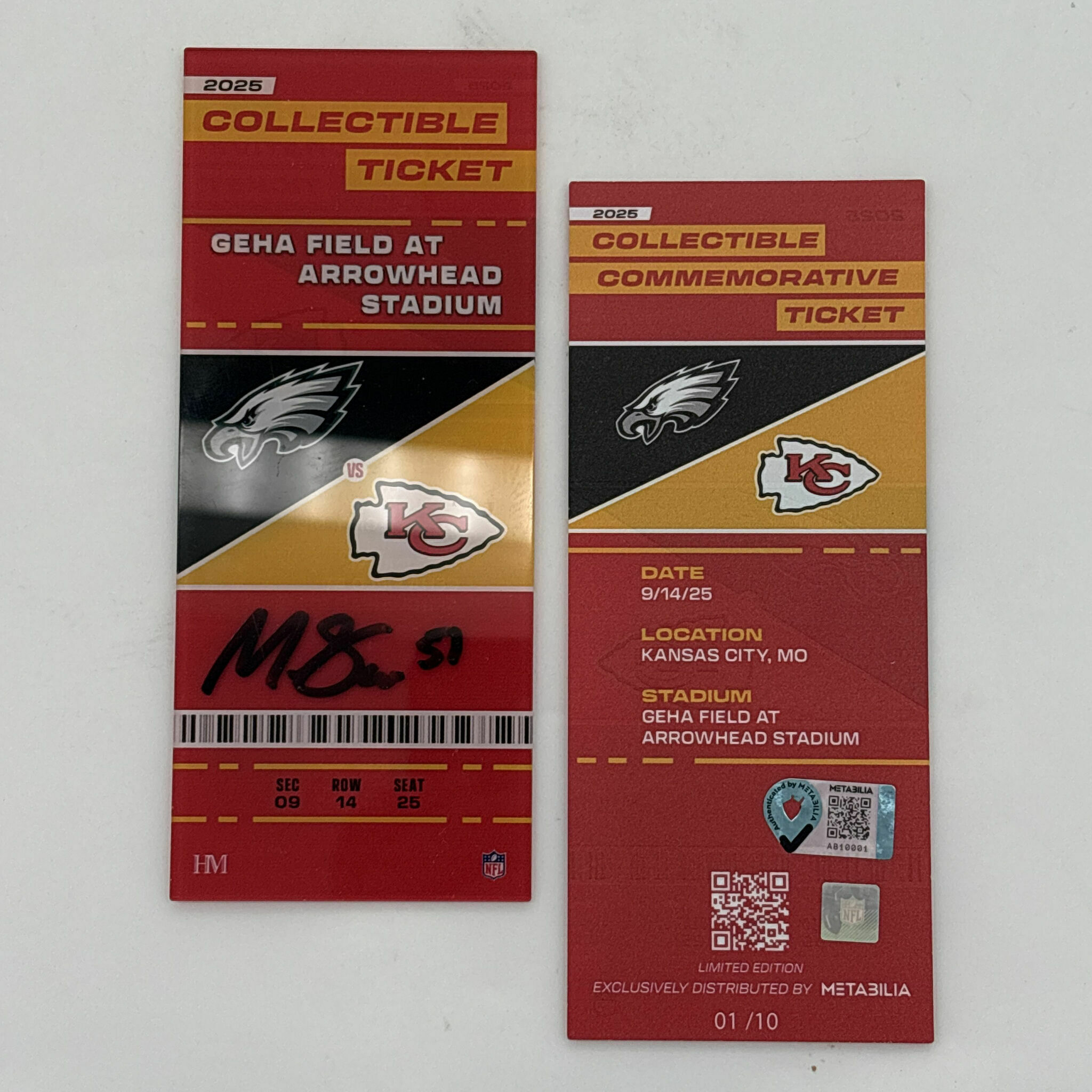 Mike Danna Signed Week 2 Commemorative Ticket 2025