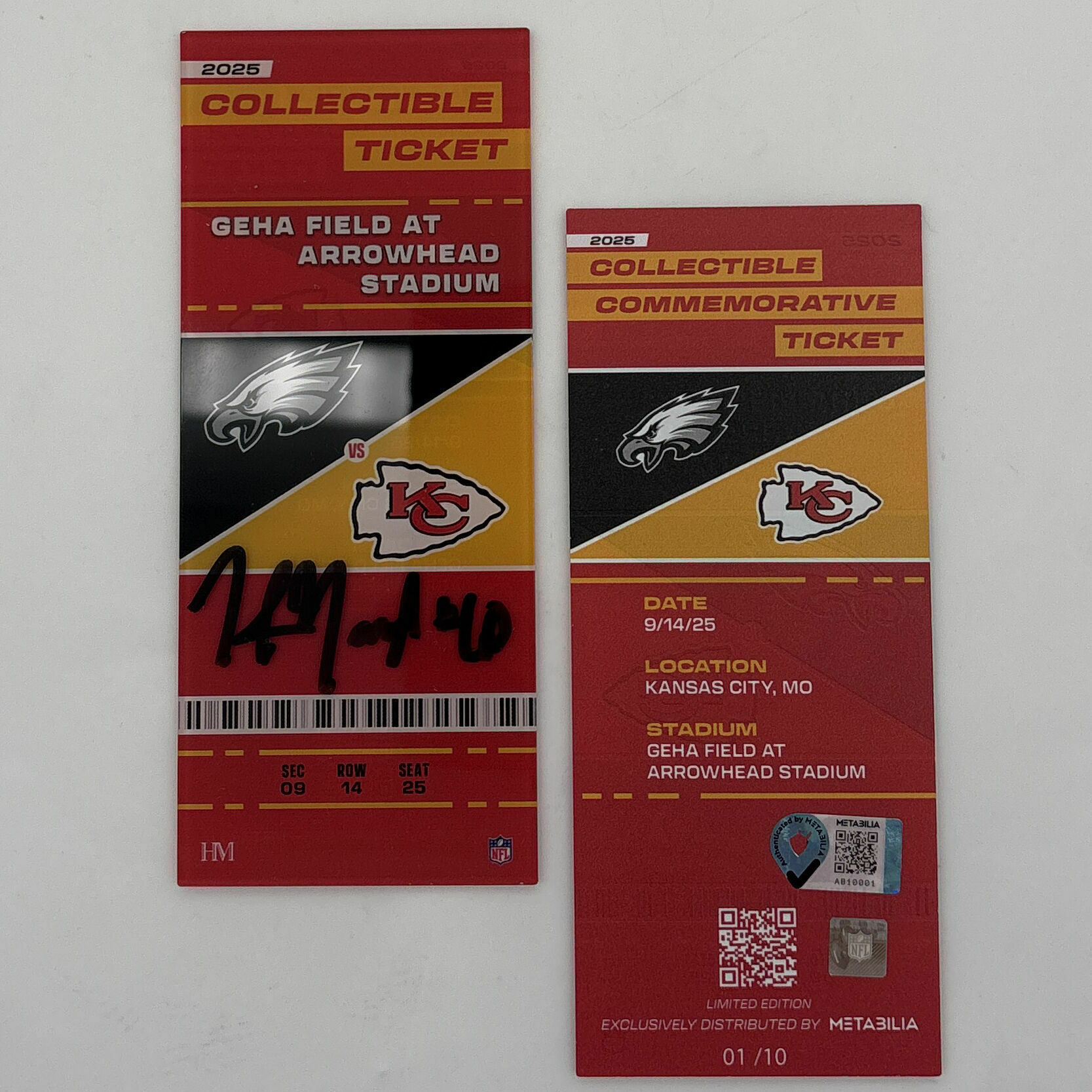 Hunter Nourzad Signed Week 2 Commemorative Ticket 2025